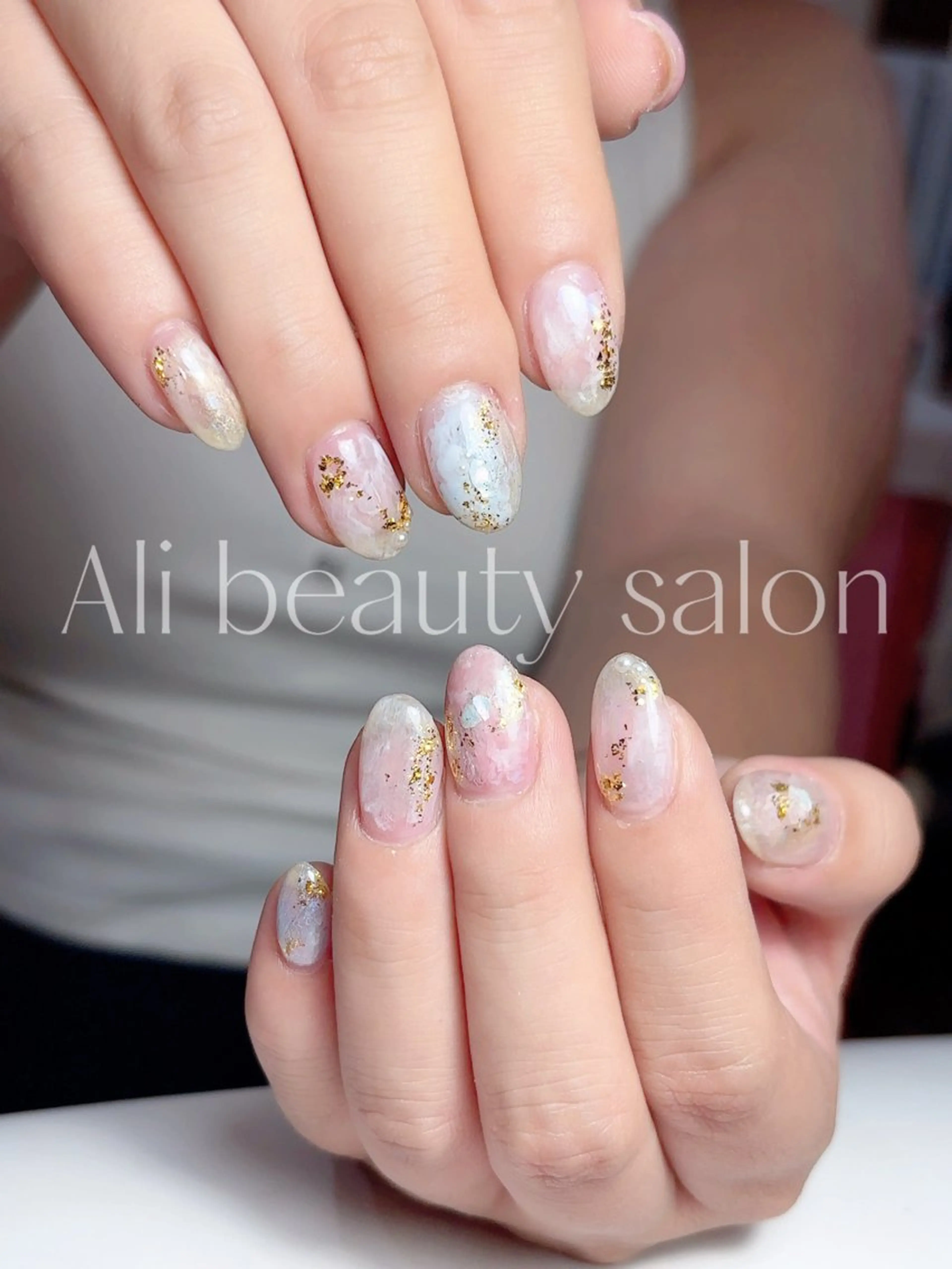 ネイル 大理石ネイル(マーブル) ハンドネイル Ali 新小岩 ネイル専門のネイルデザイン
