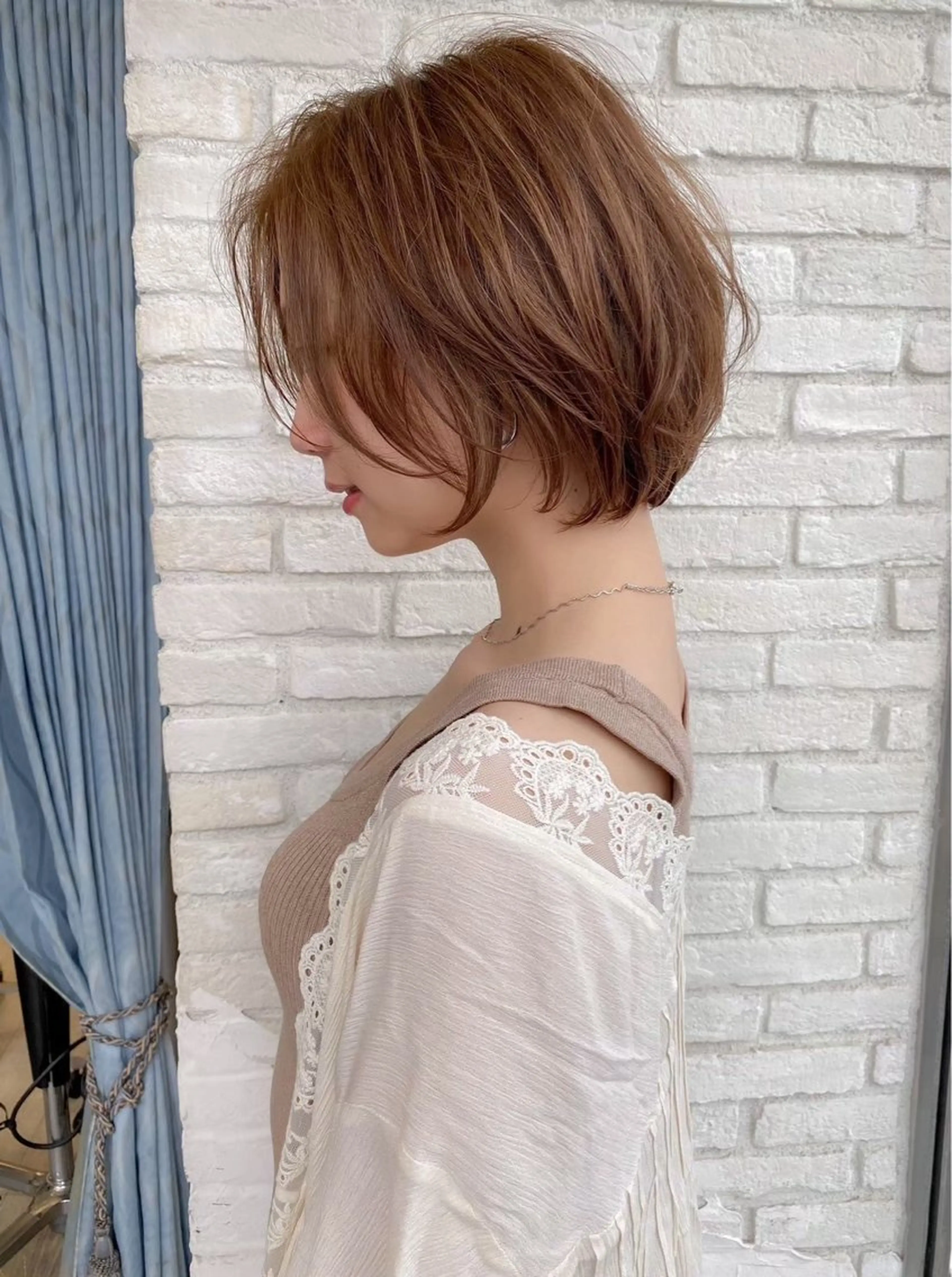 ショート カラー 似合わせボブ💓/ 美髪縮毛✨豊嶋龍佑のヘアスタイル