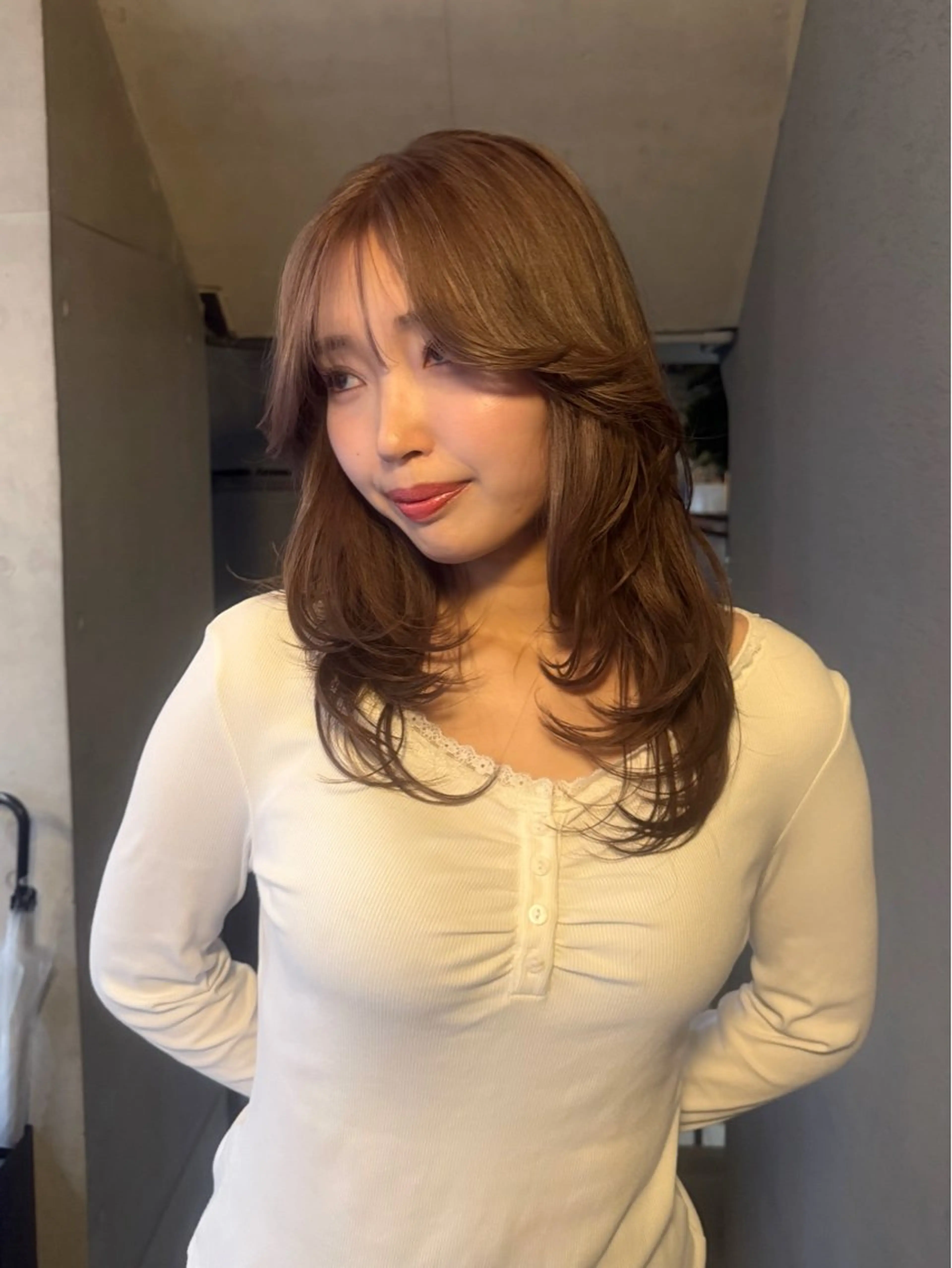 カラー ブリーチ グレージュ ラベンダーカラー ラベンダーグレージュ ラベンダーグレー カット ヘアカラー トリートメント ミルクティーベージュ ブリーチ🖤サヤカのヘアスタイル