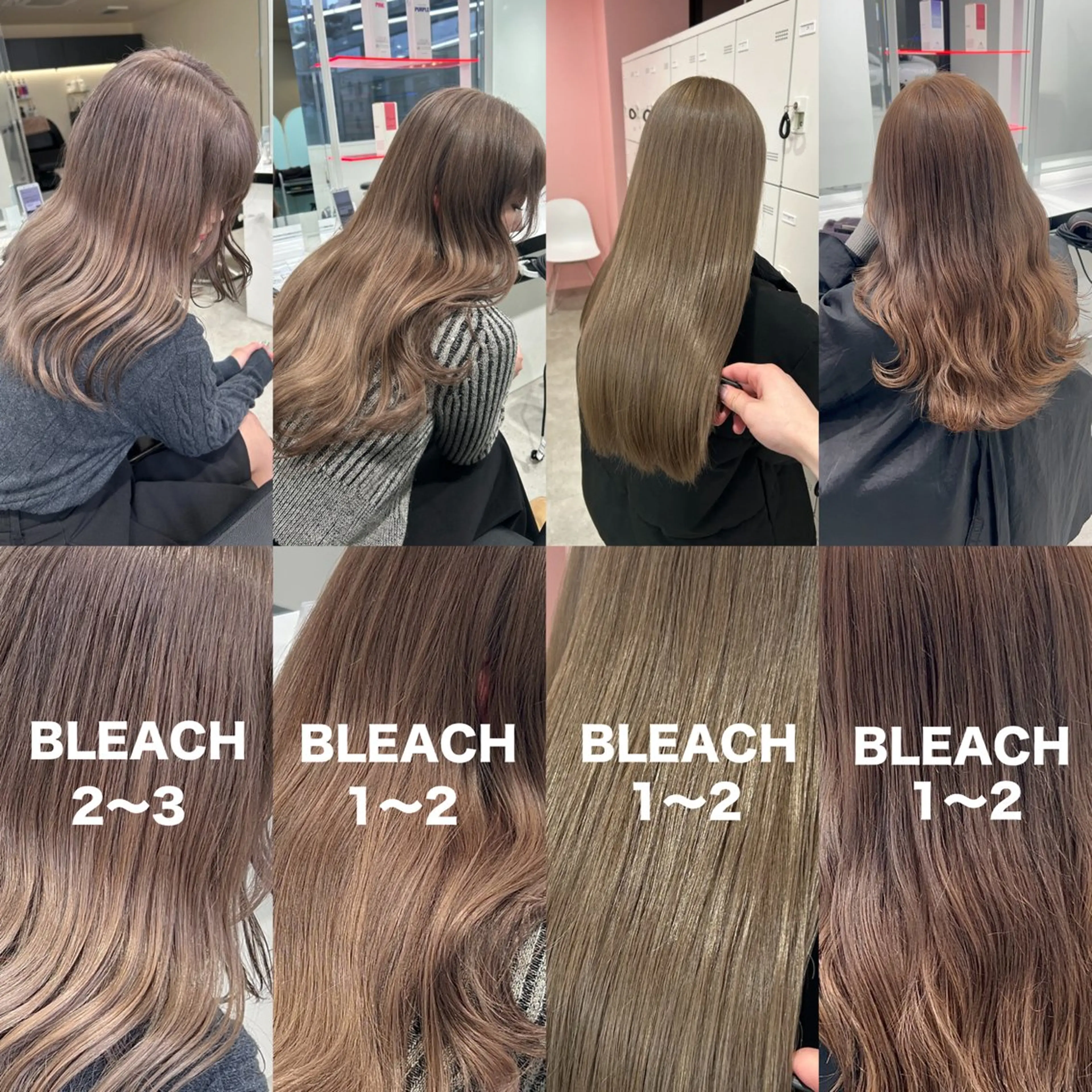 ロング カラー ヘアカラー 履歴修正屋さん／ ブロンド／ホワイトのヘアスタイル