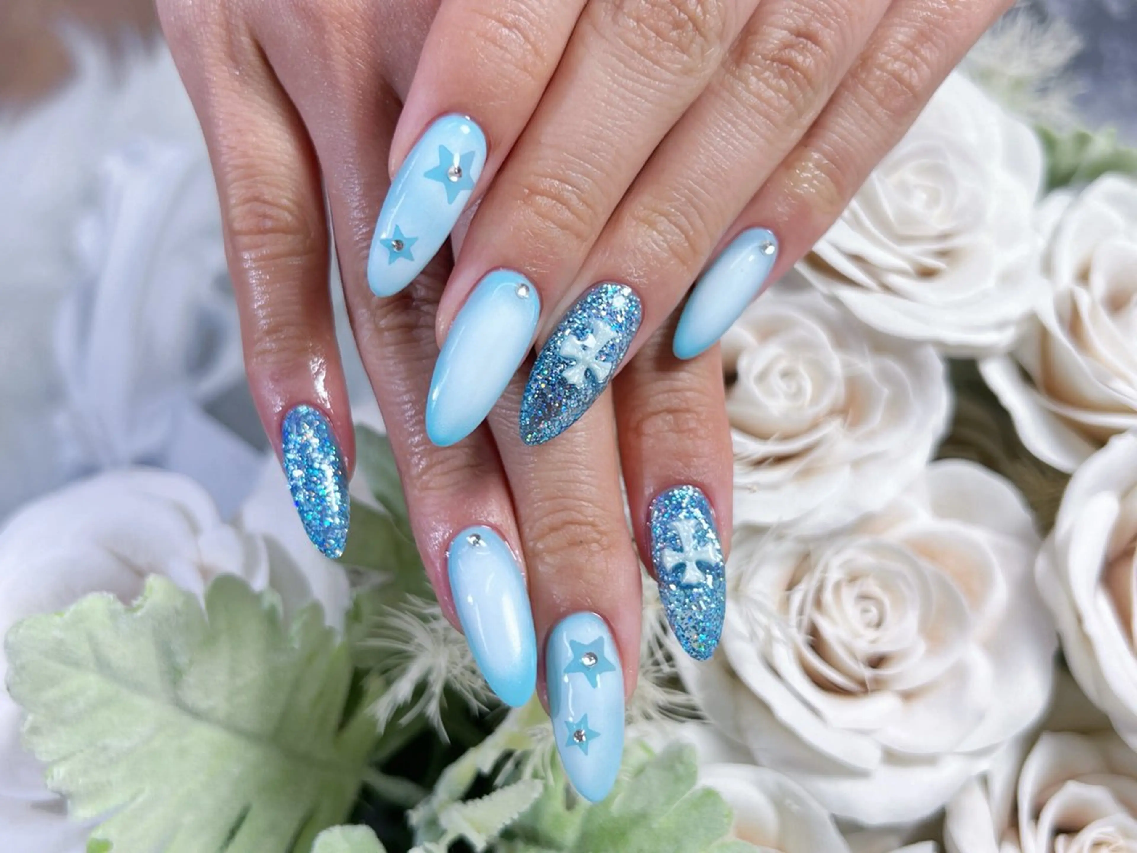 ネイル ロングネイル 持ち込み スカルプネイル ワンホンネイル ハンドネイル Painty所属・Painty nailのネイルデザイン