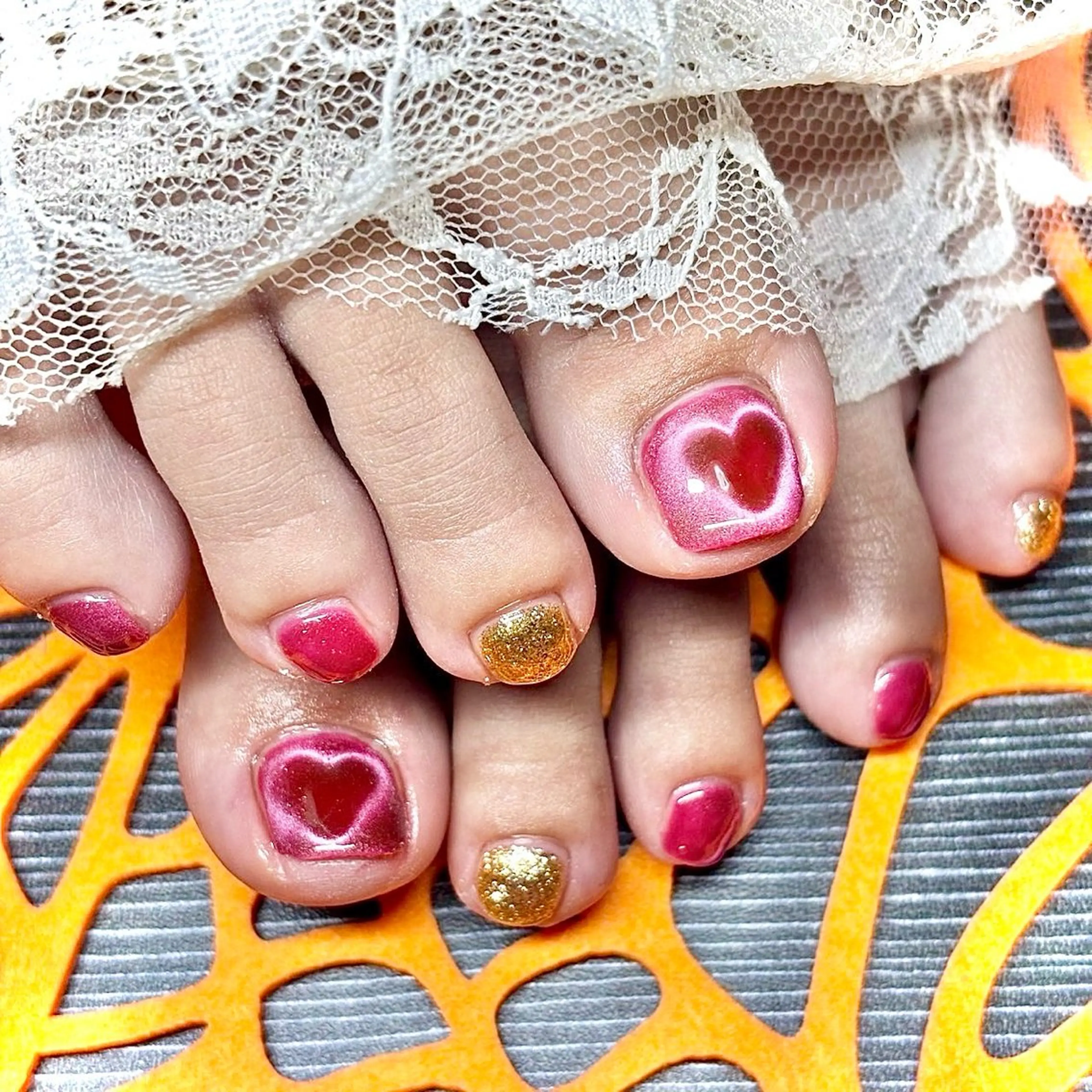 ネイル フットネイル 韓国ネイル ワンホンネイル miminon 自宅ネイルサロンのネイルデザイン