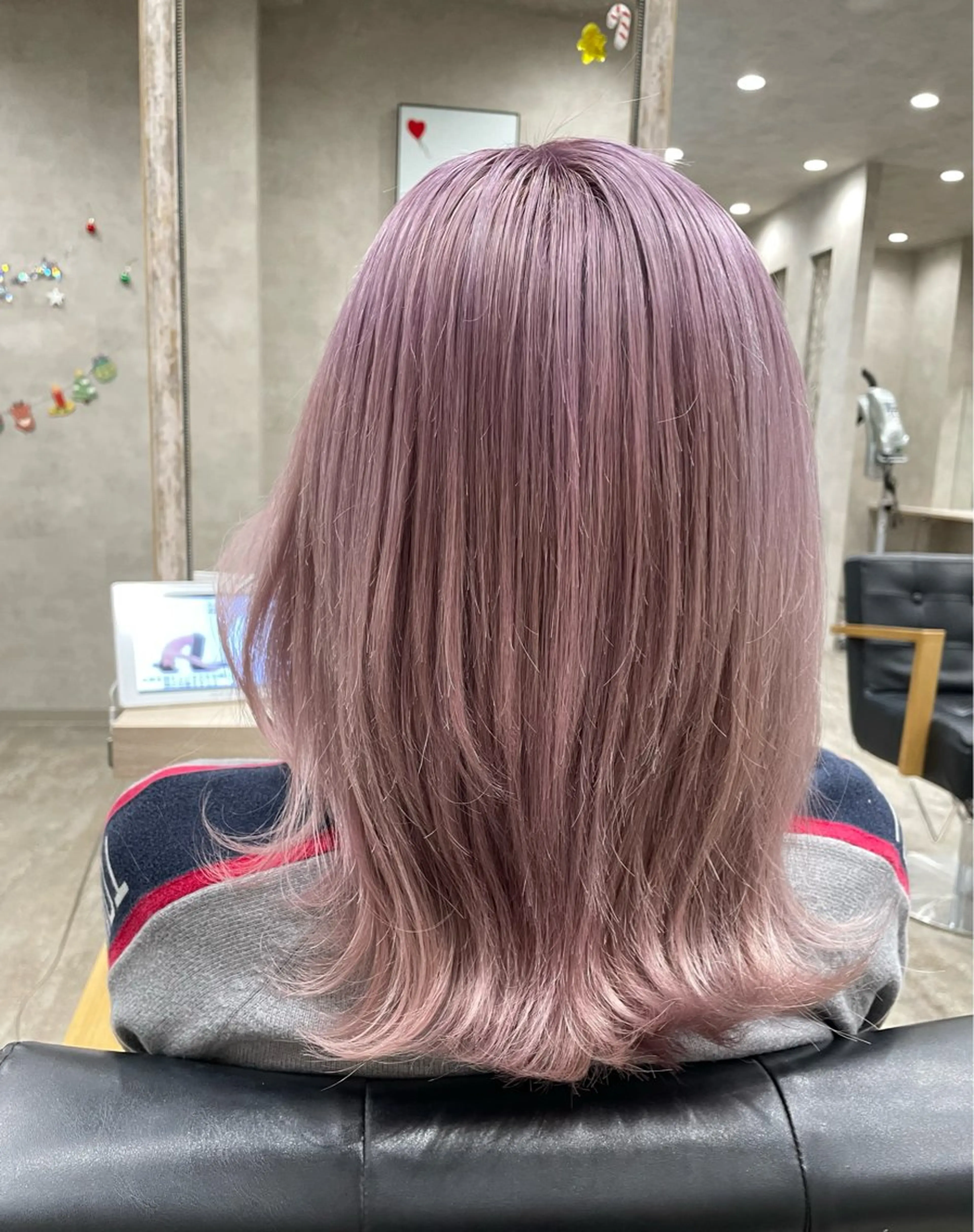 【人気No.1】大人かわいい暖色🍒ダブルカラー(ブリーチ+カラー)🍒の写真