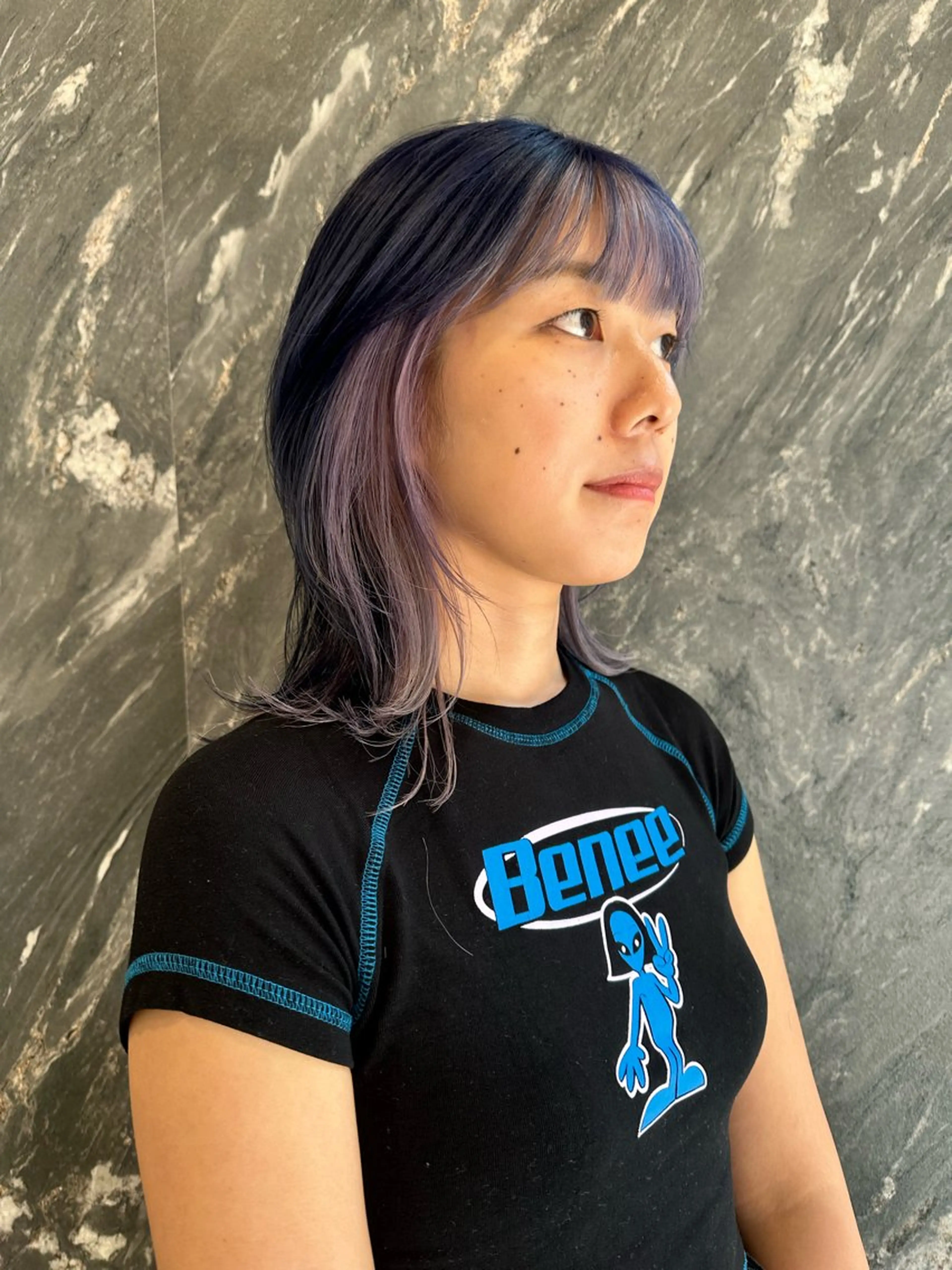 ミディアム カット ヘアカラー トリートメント 🦋レイヤーカット ミドリカワ🦋のヘアスタイル