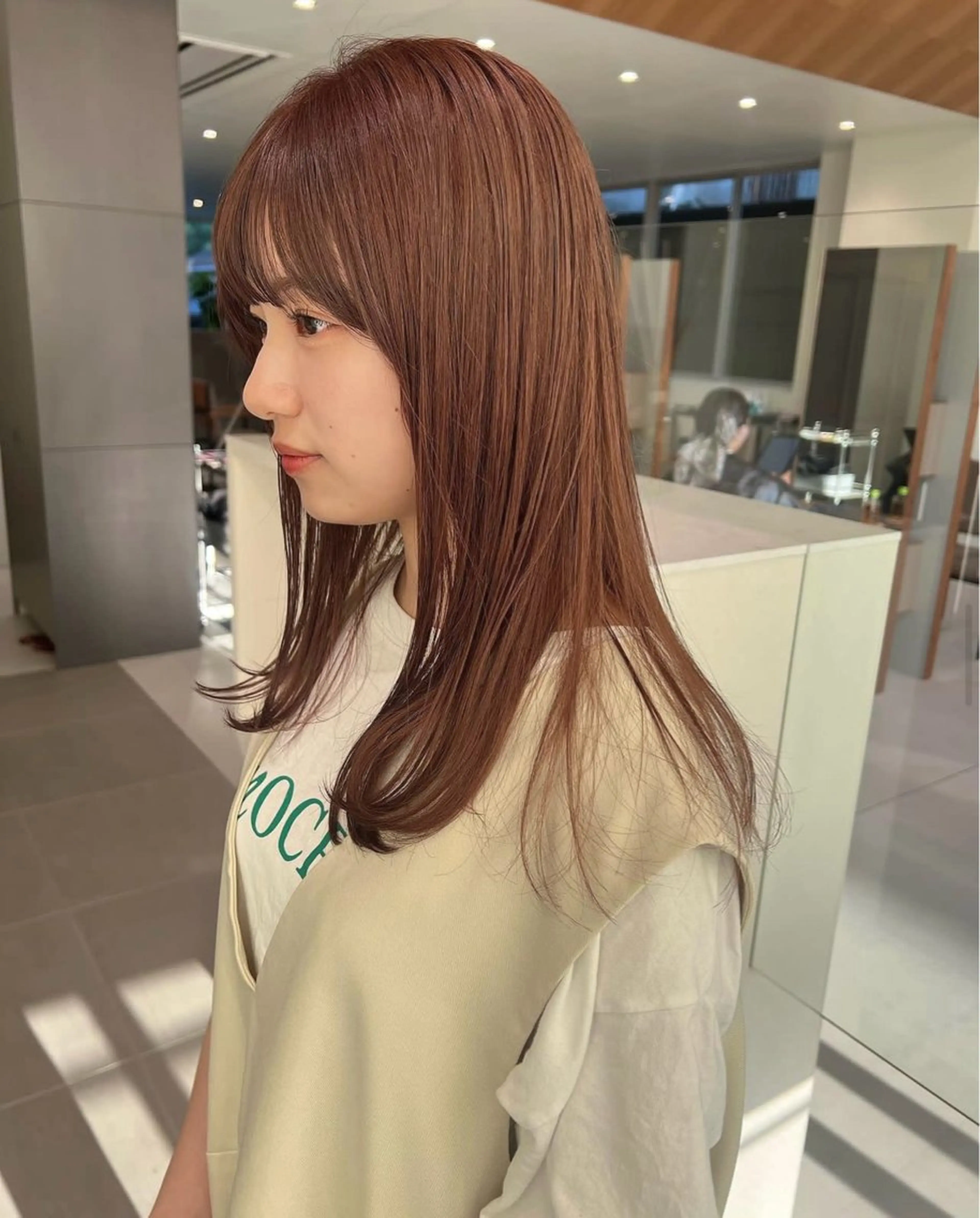 セミロング カラー カット レイヤーカット/暖色 カラー/mao🎀のヘアスタイル