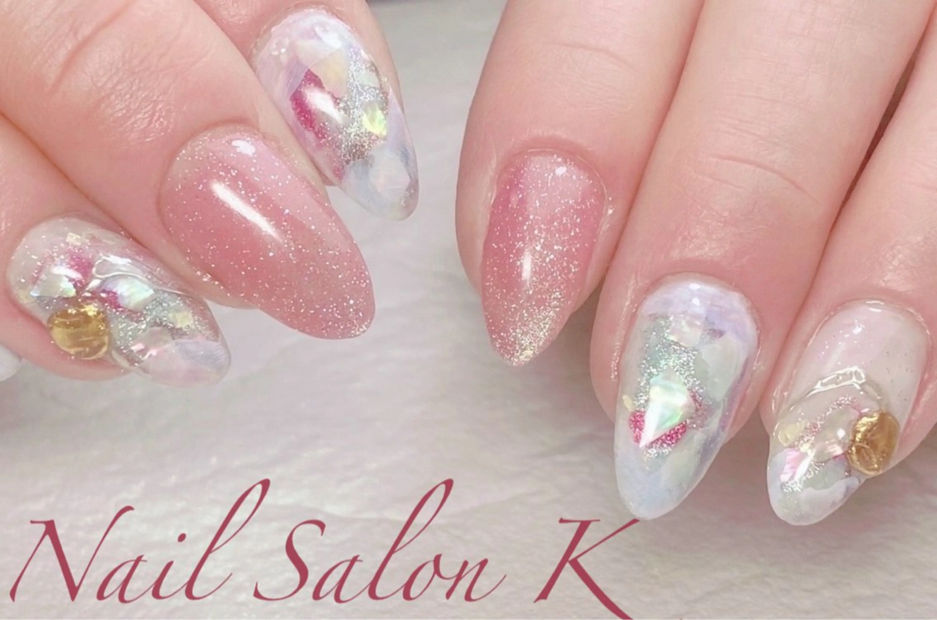 ネイル フラッシュネイル マグネットネイル ニュアンスネイル ハンドネイル Nail Salon K 🧸美爪育成のネイルデザイン