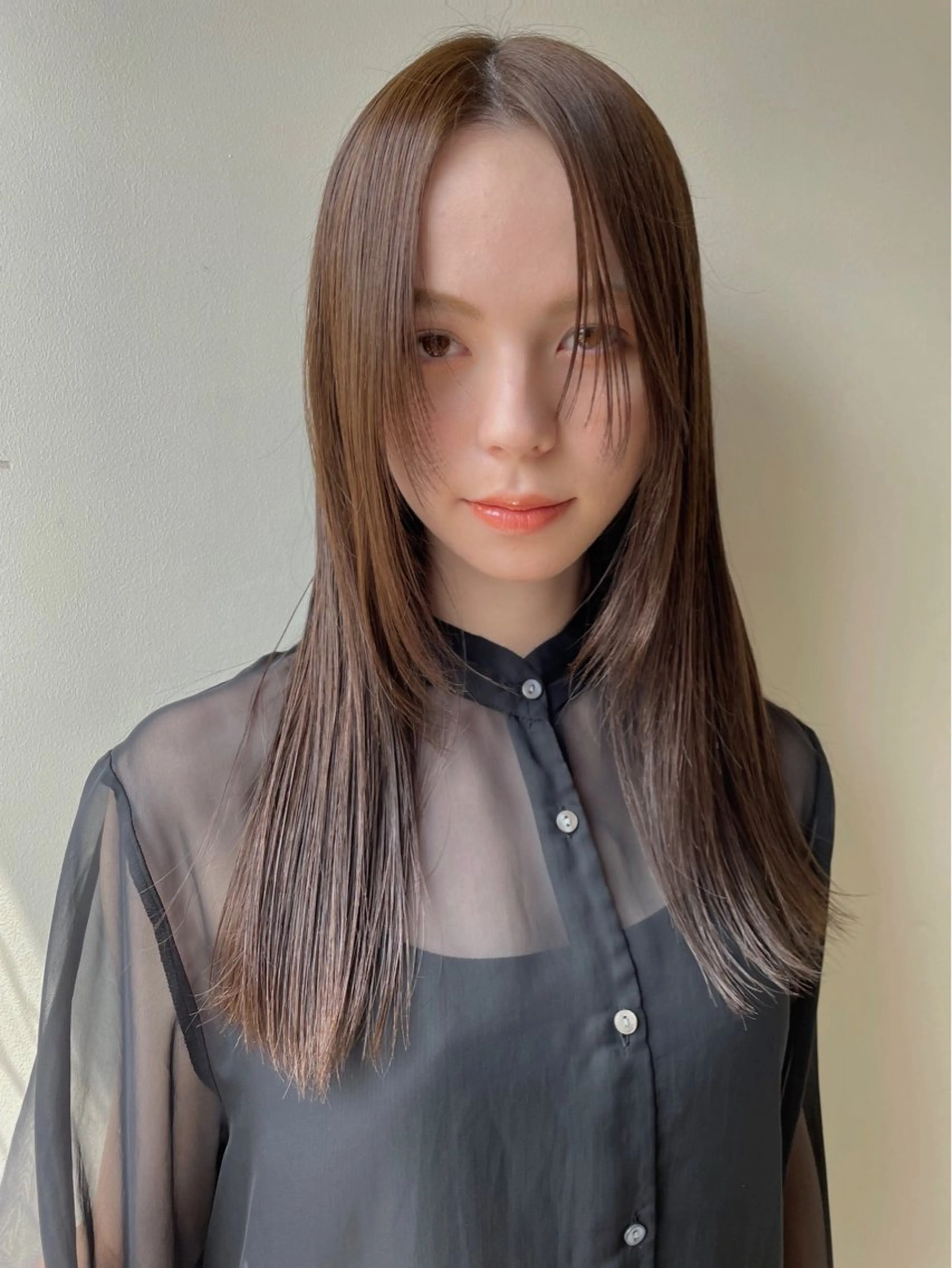 セミロング カット ヘアカラー MION✂️ 似合わせカットのヘアスタイル