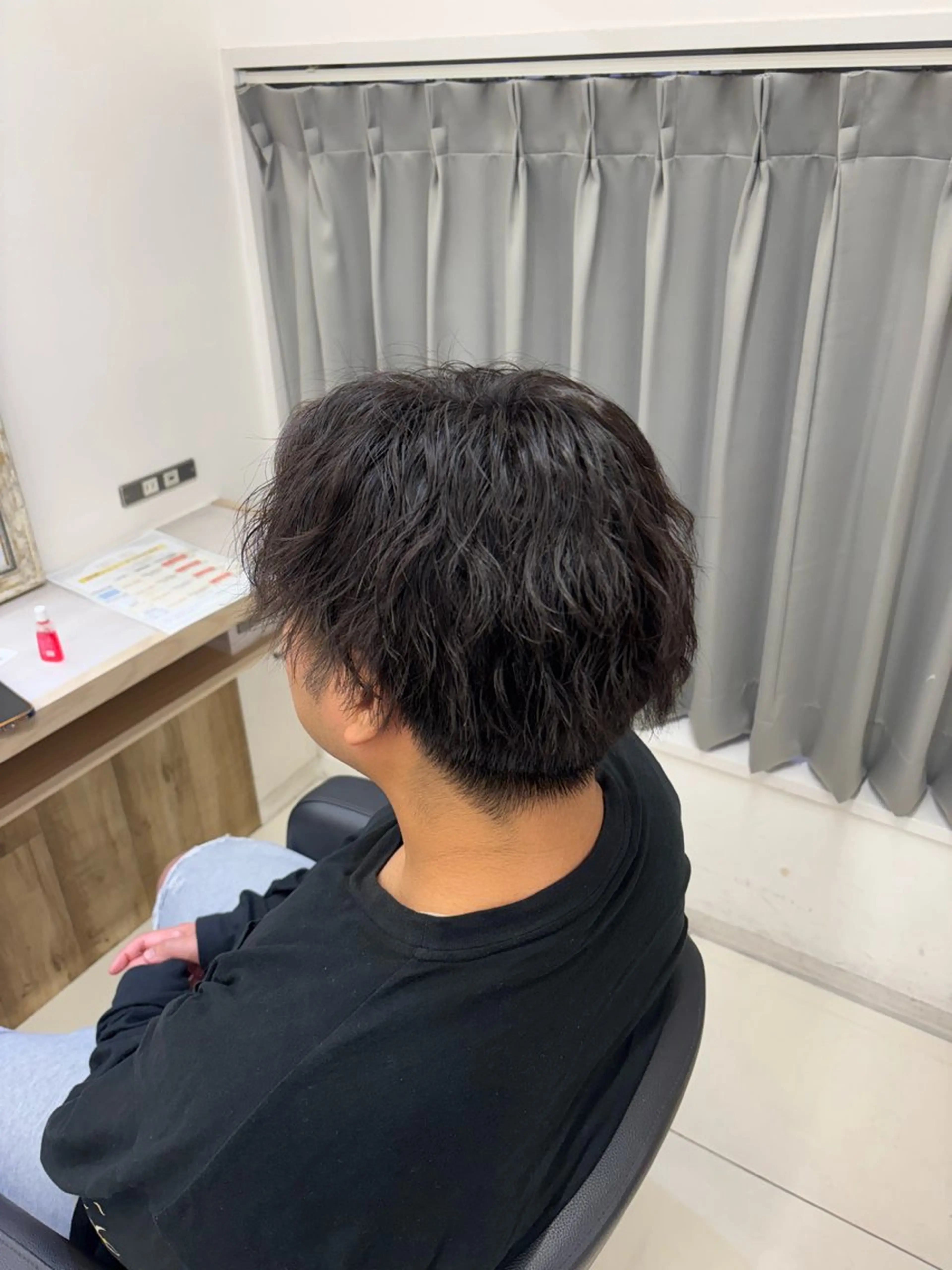 パーマ メンズ 梶山 愛夢のヘアスタイル