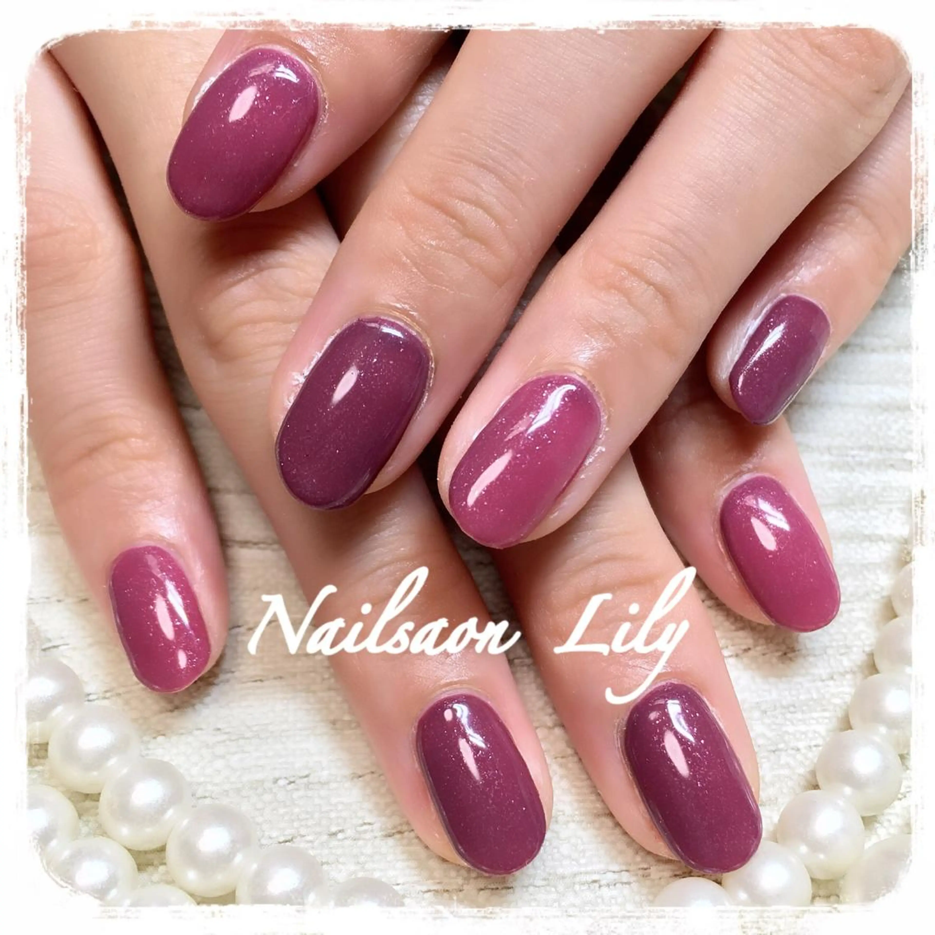 ネイル ワンカラーネイル Lily*nail 🌻Mii🌻のネイルデザイン