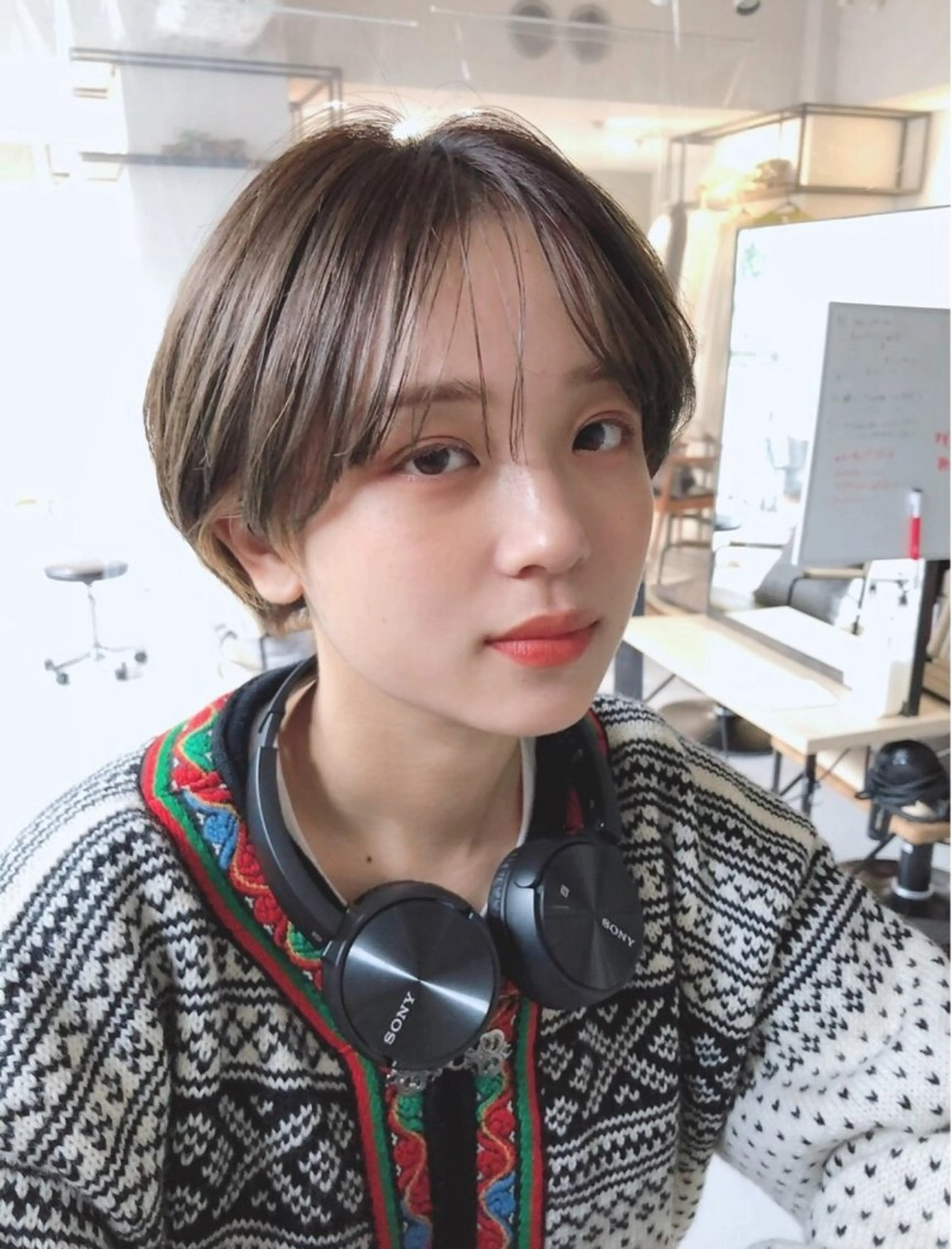 ショート ショートヘア 梨澤 百音のヘアスタイル