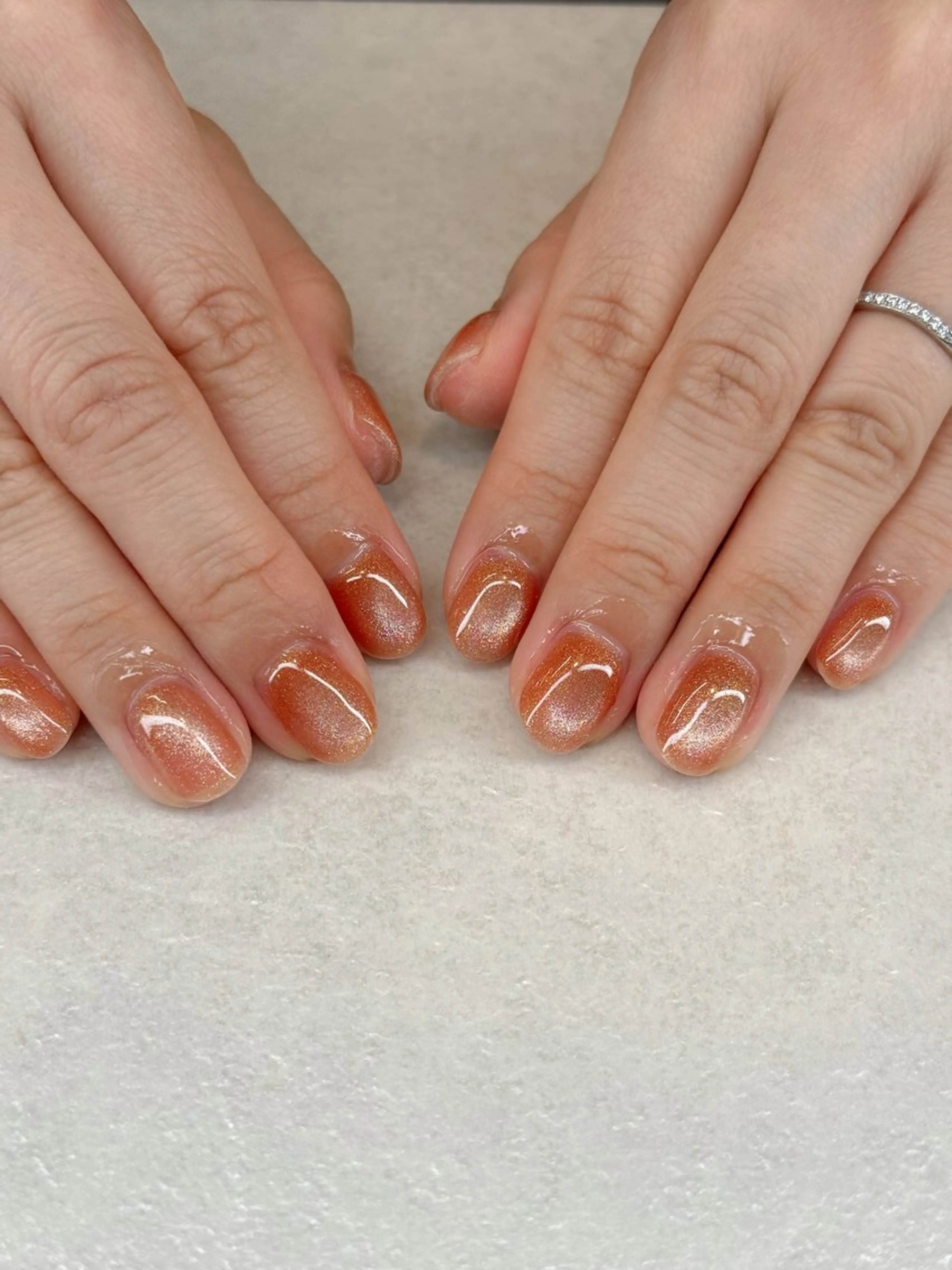 ネイル マグネットネイル Agate miku🎀‧₊のネイルデザイン