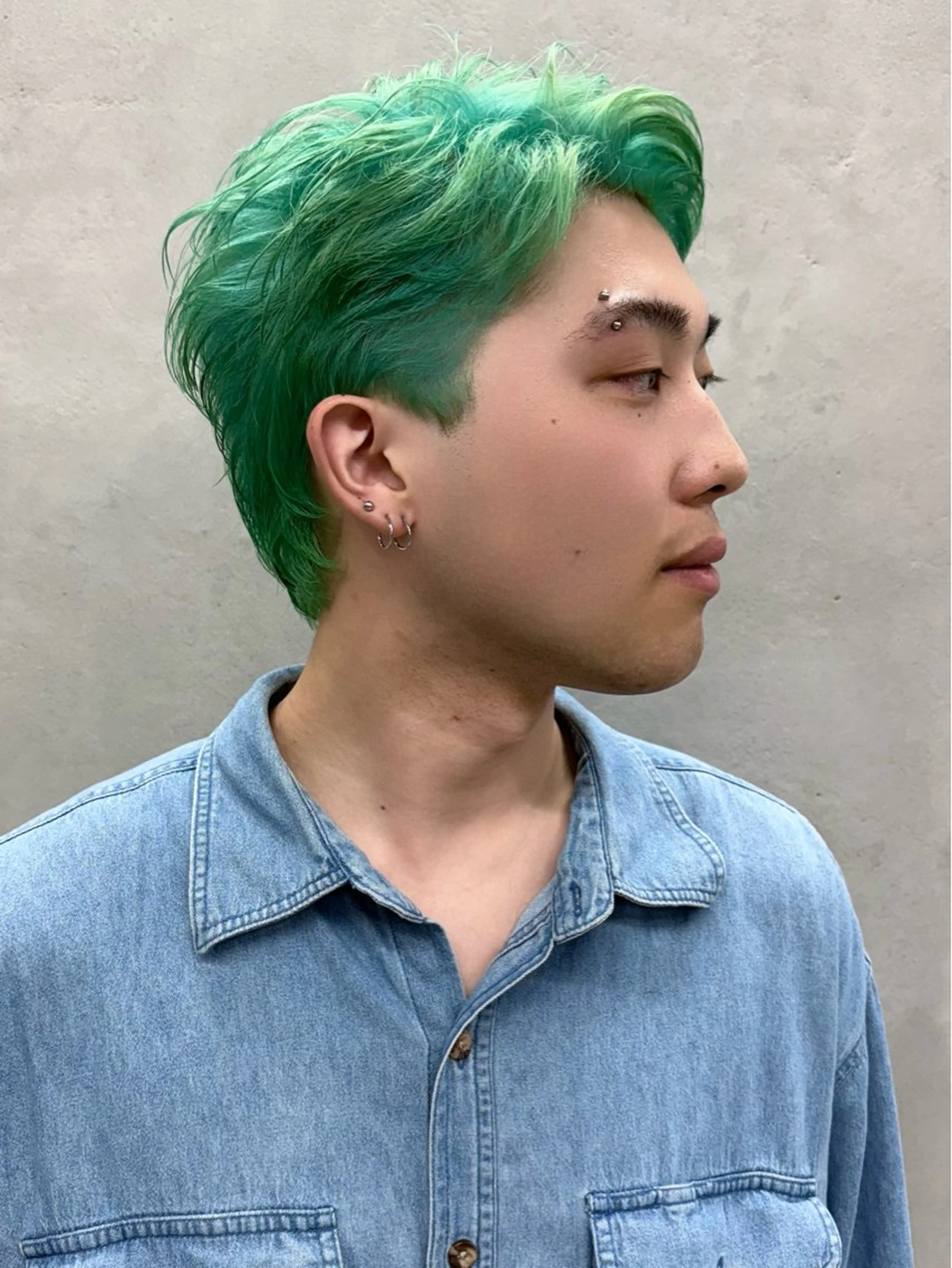 ショート カラー メンズ ヘアカラー 🫐寒色系カラー 🫐ヤマナカリリカのヘアスタイル