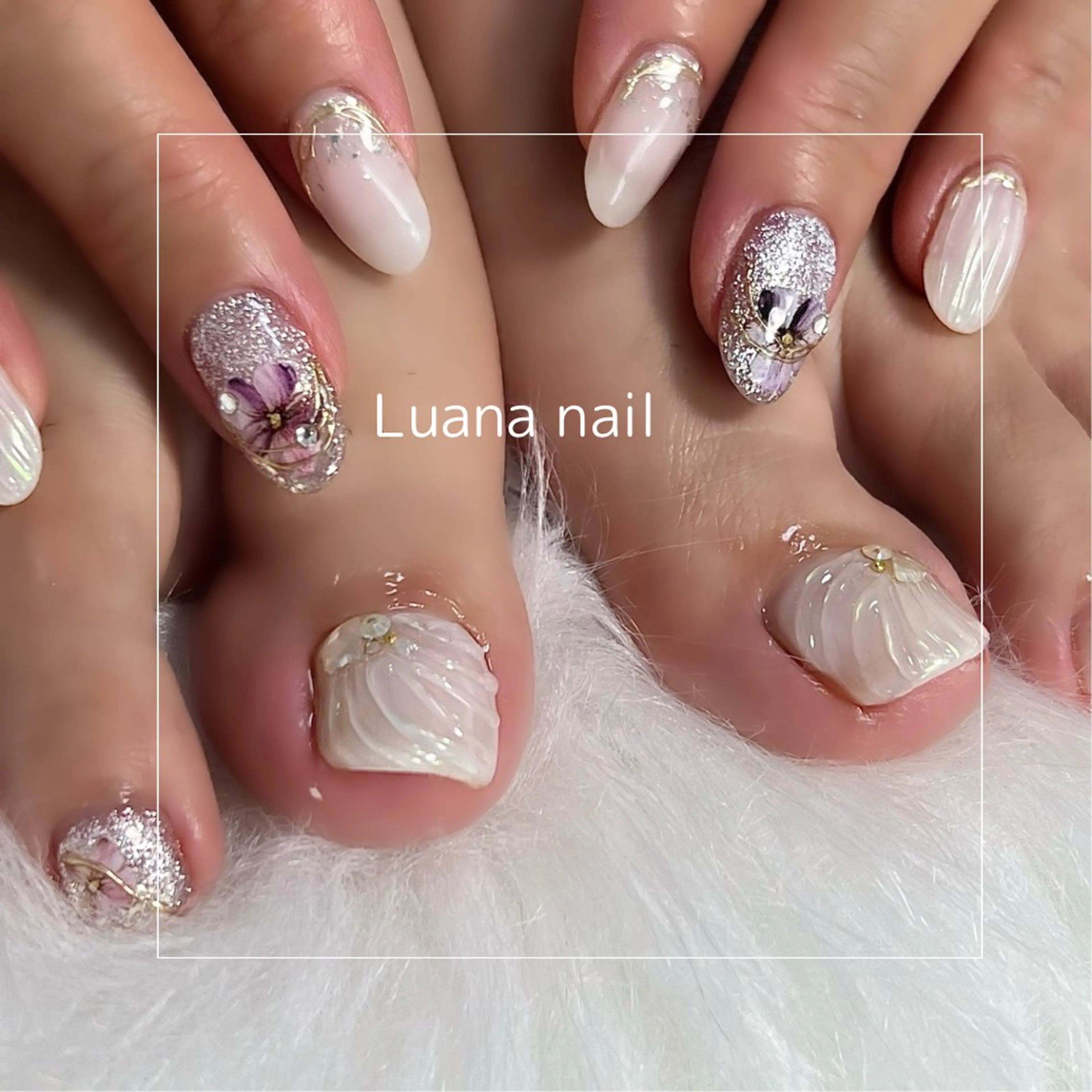 ネイル フットネイル 持ち込み Luana nailのネイルデザイン