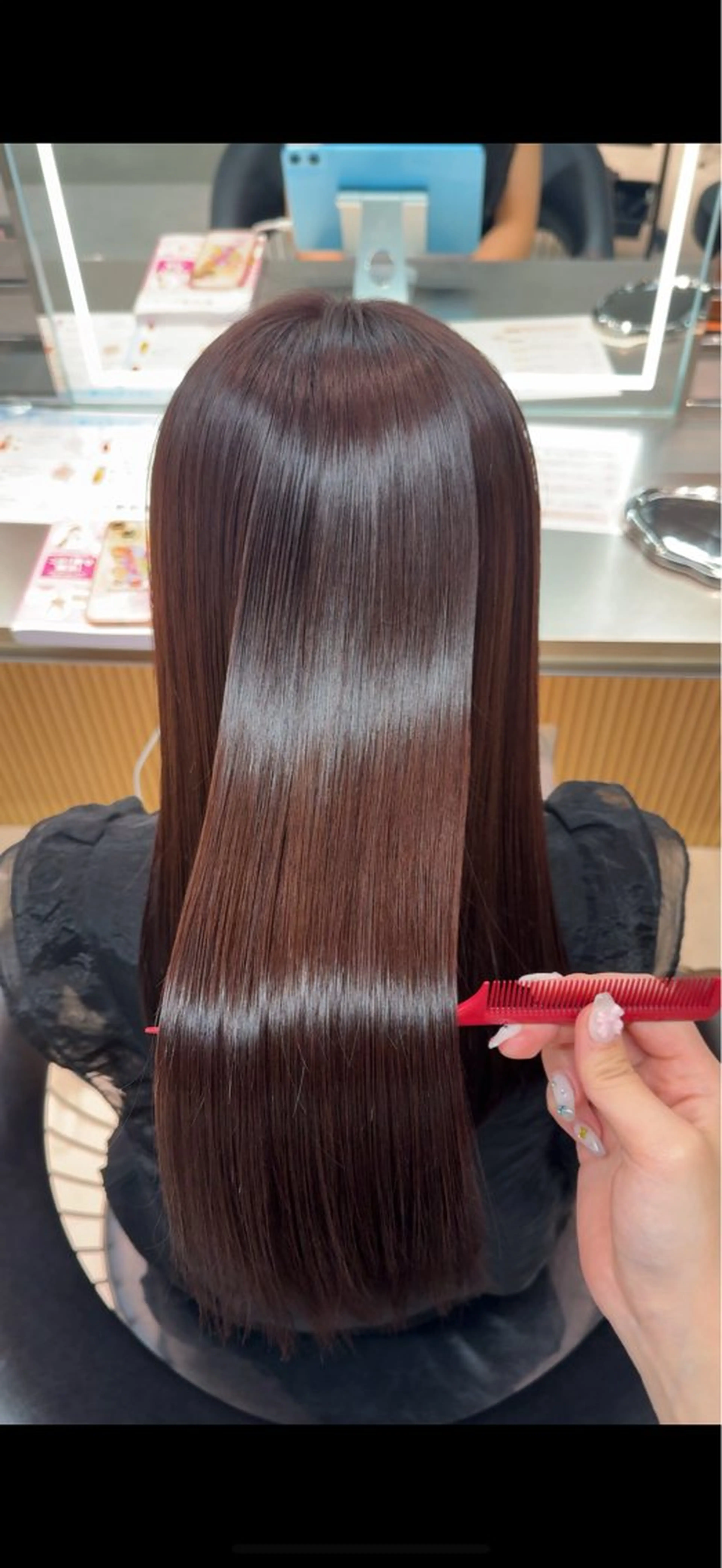 縮毛矯正 NAO 艶カラー🌙* :ﾟのヘアスタイル