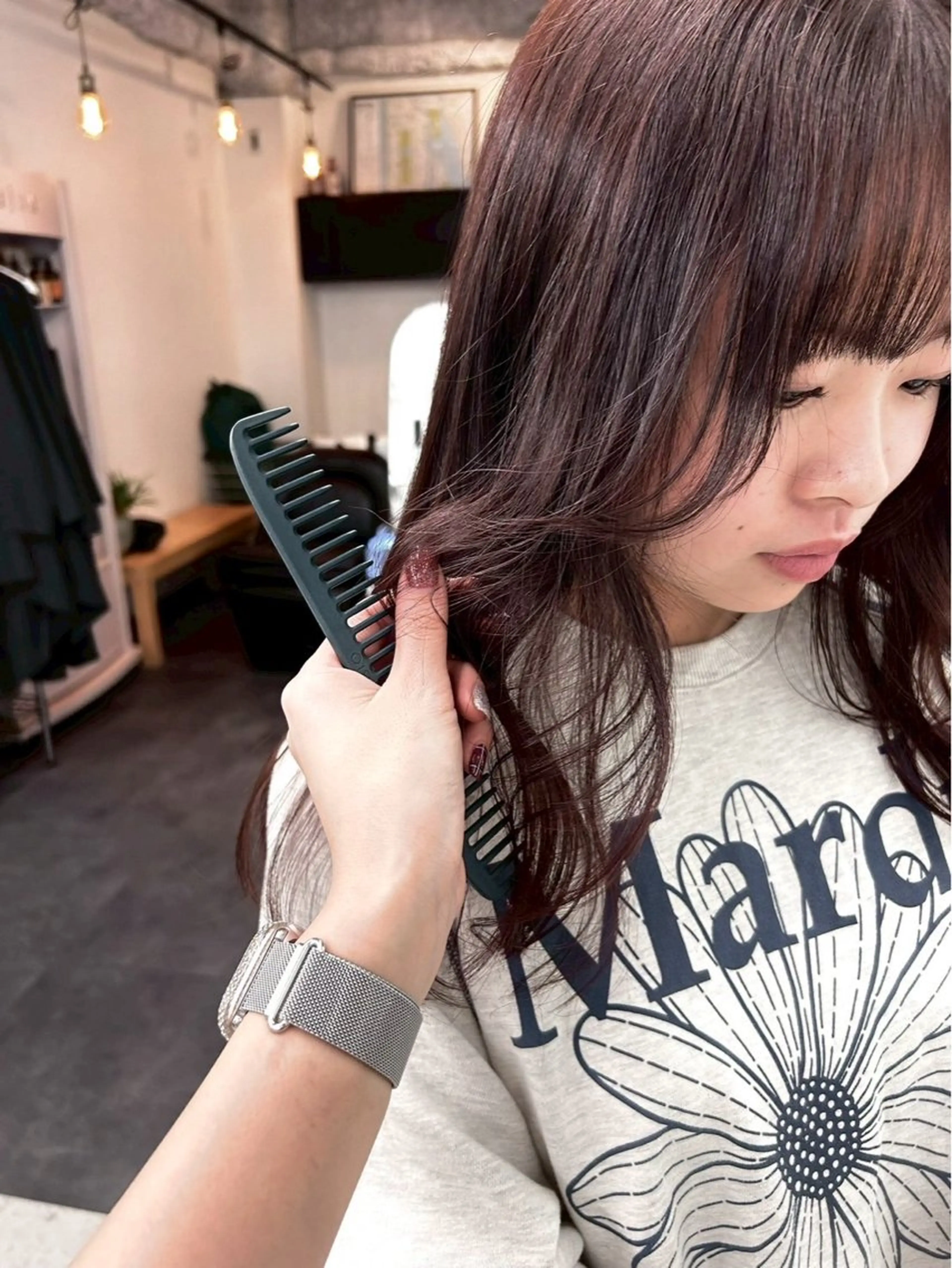 カラー ハイトーンベージュ カラー/さら🎀のヘアスタイル