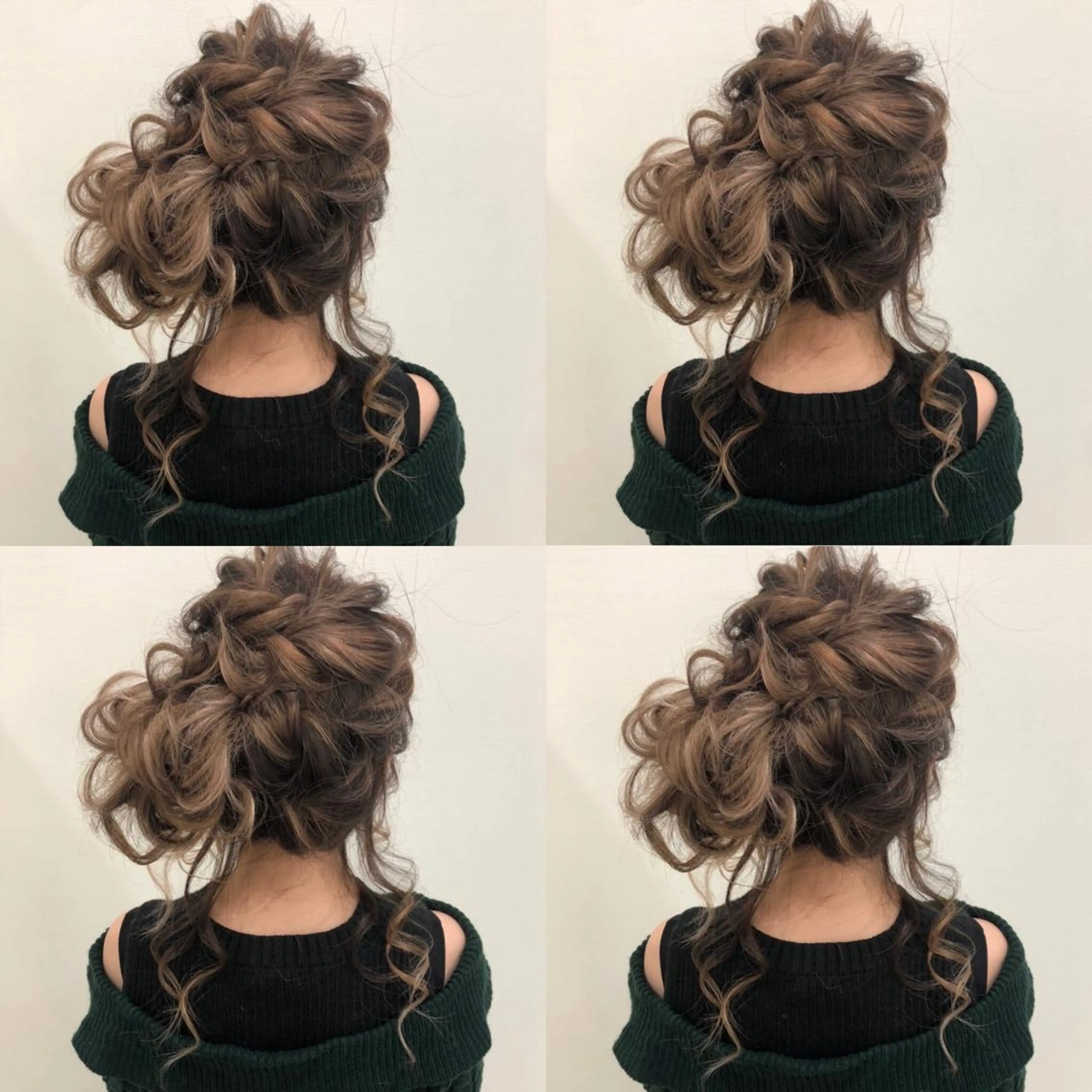 セミロング ヘアアレンジ お団子ヘア ヘアセット 🌷MAYU 🌷のヘアスタイル