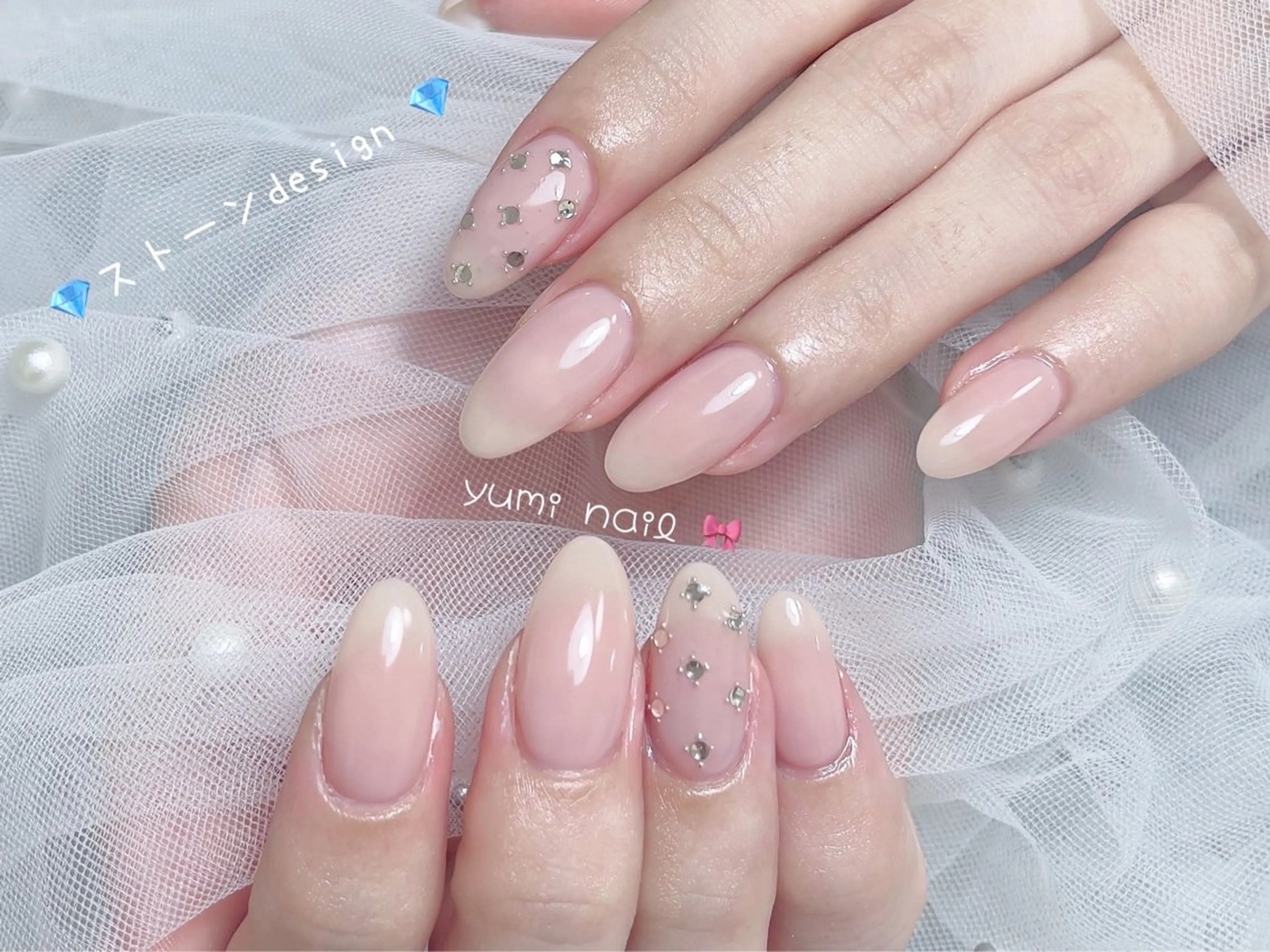 ネイル 𝐲𝐮𝐦𝐢🎀 長さ出しデザイン専門のネイルデザイン