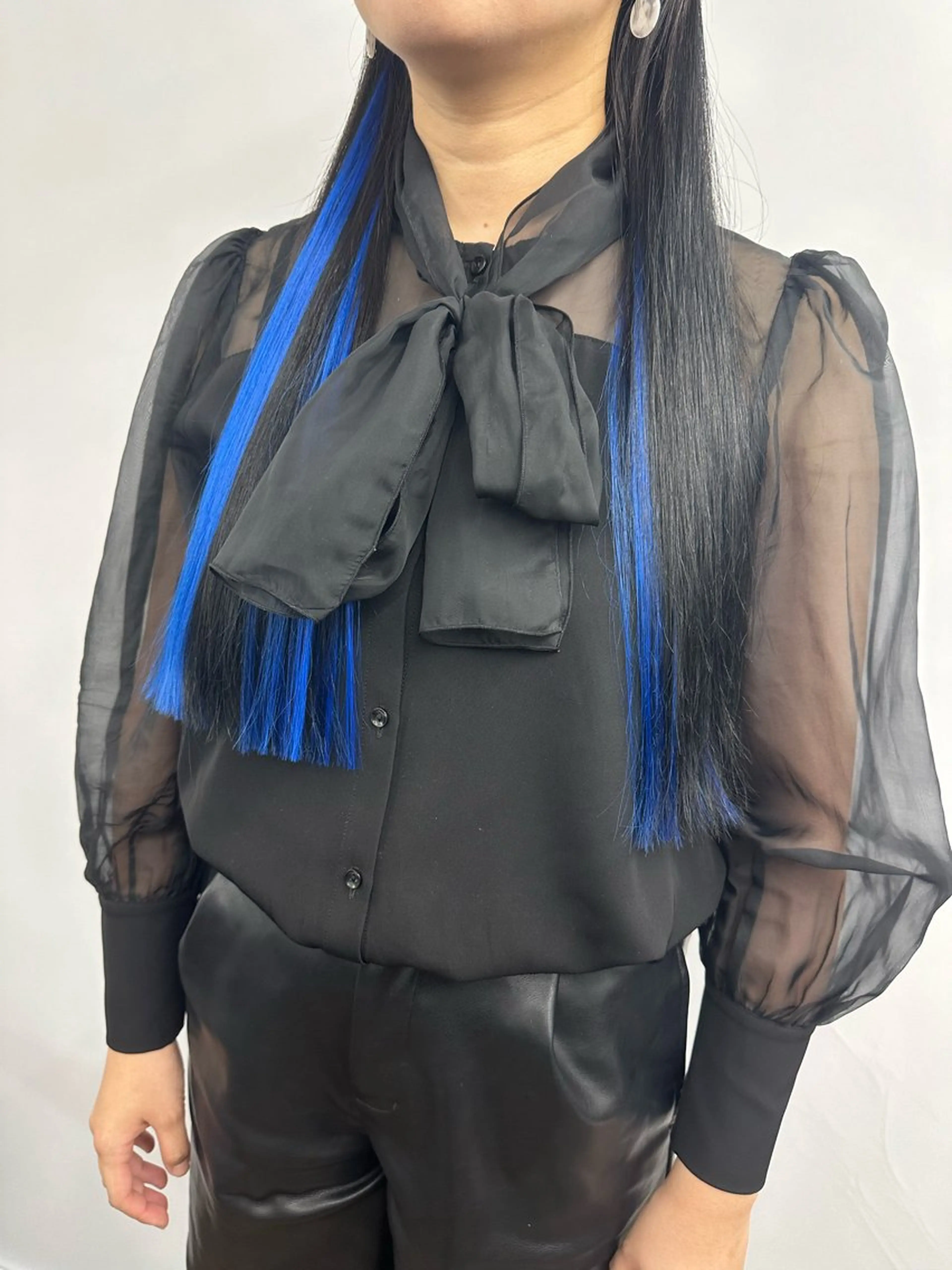 ロング エクステ 韓国ヘア×ハイトーン AYA💫のヘアスタイル