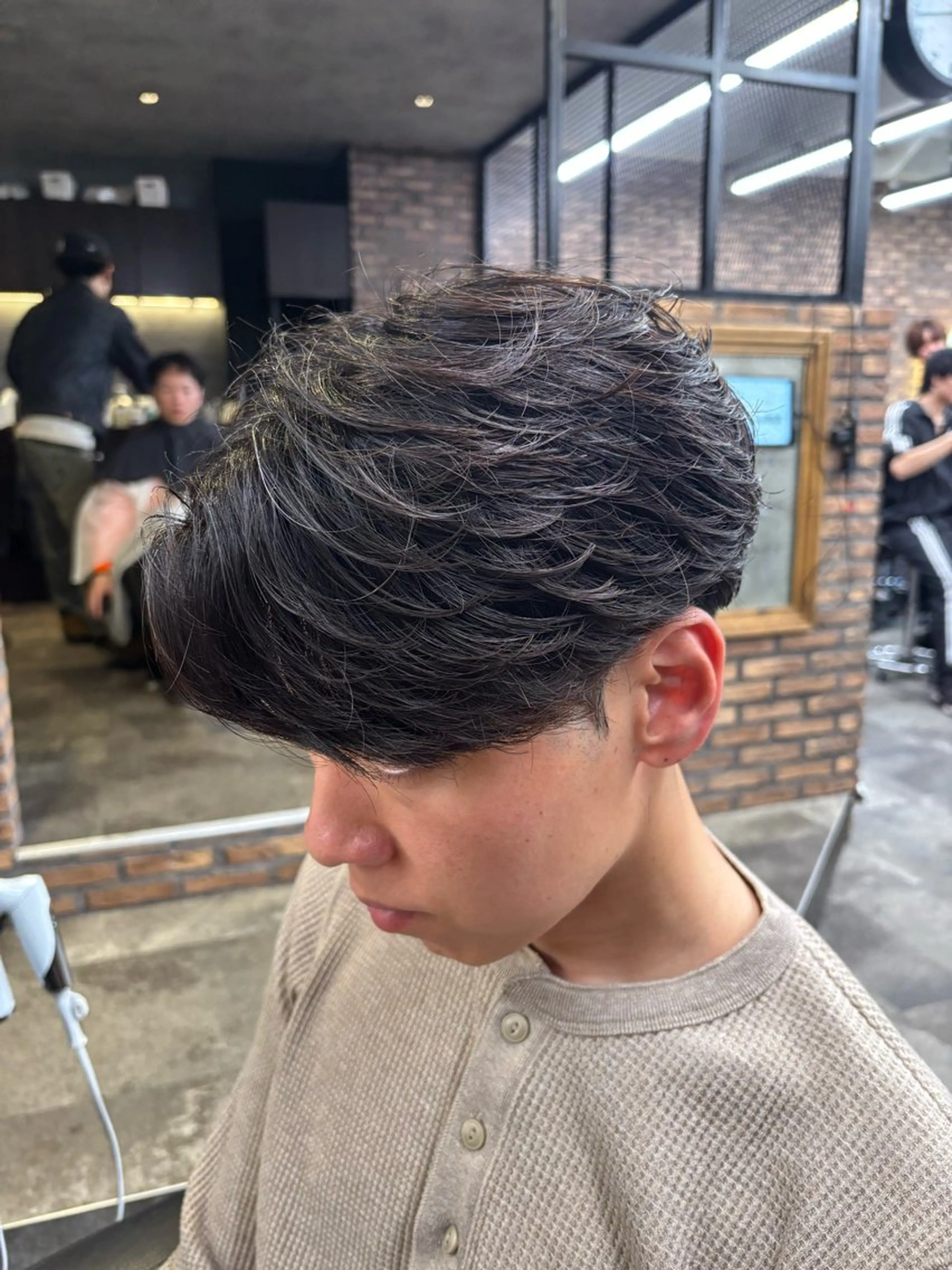 メンズ カット パーマ 🪽直毛男子の救世主 🪽フェザーパーマのヘアスタイル