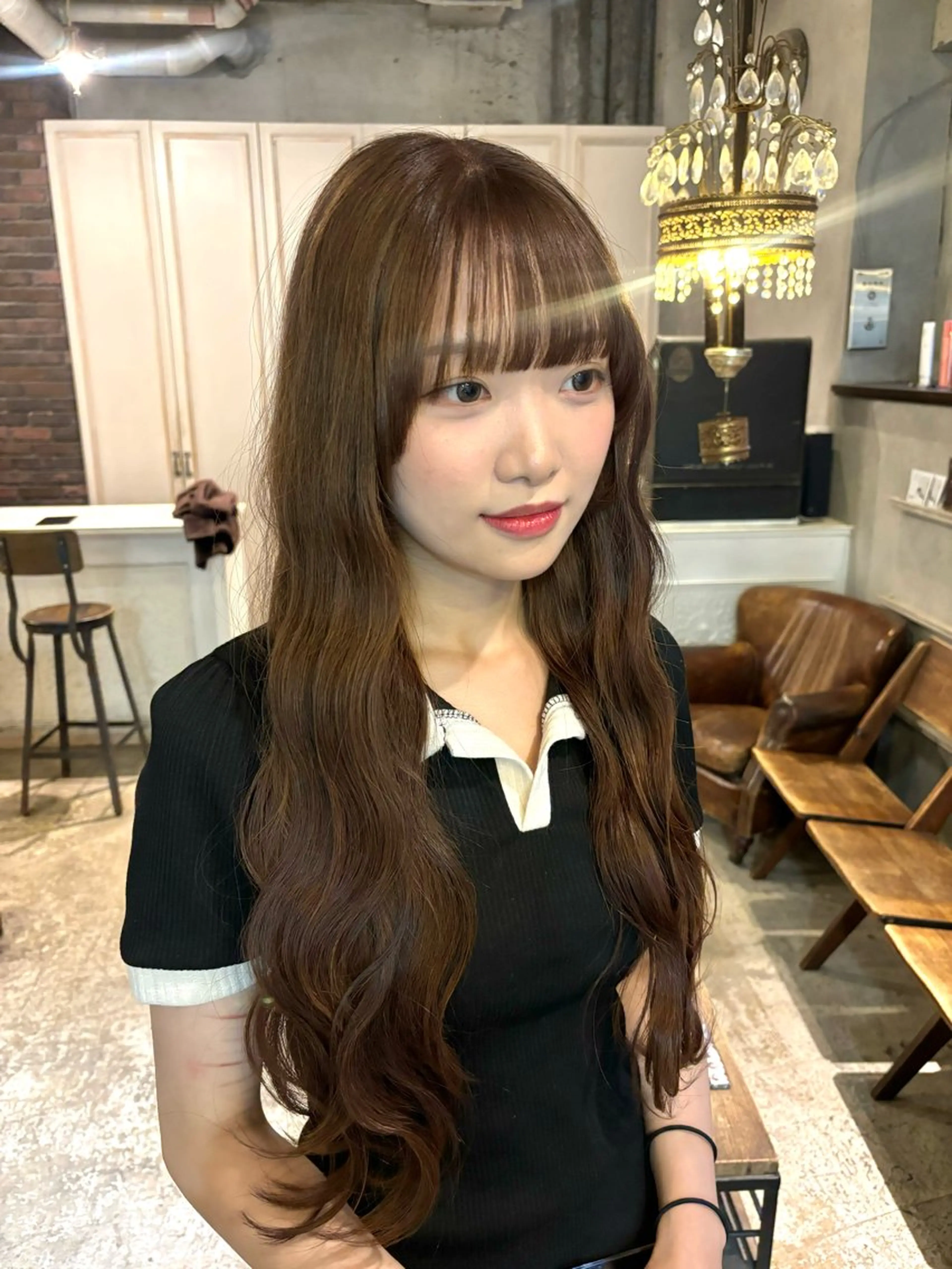 セミロング ヘアカラー トリートメント 柔らかベージュ 🤎YUKAのヘアスタイル