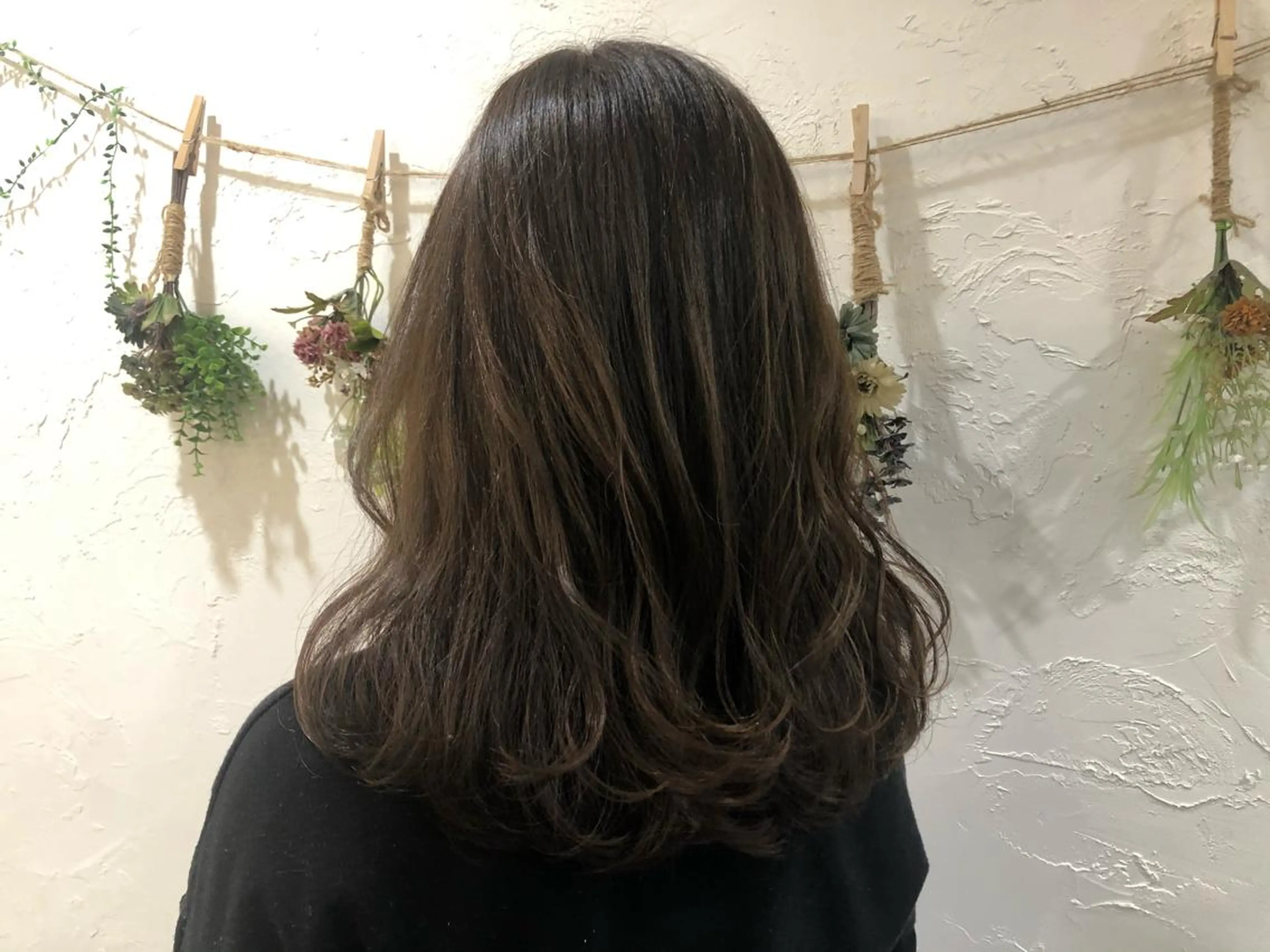 セミロング カラー パーマ 清水 由佳のマツエク・マツパデザイン