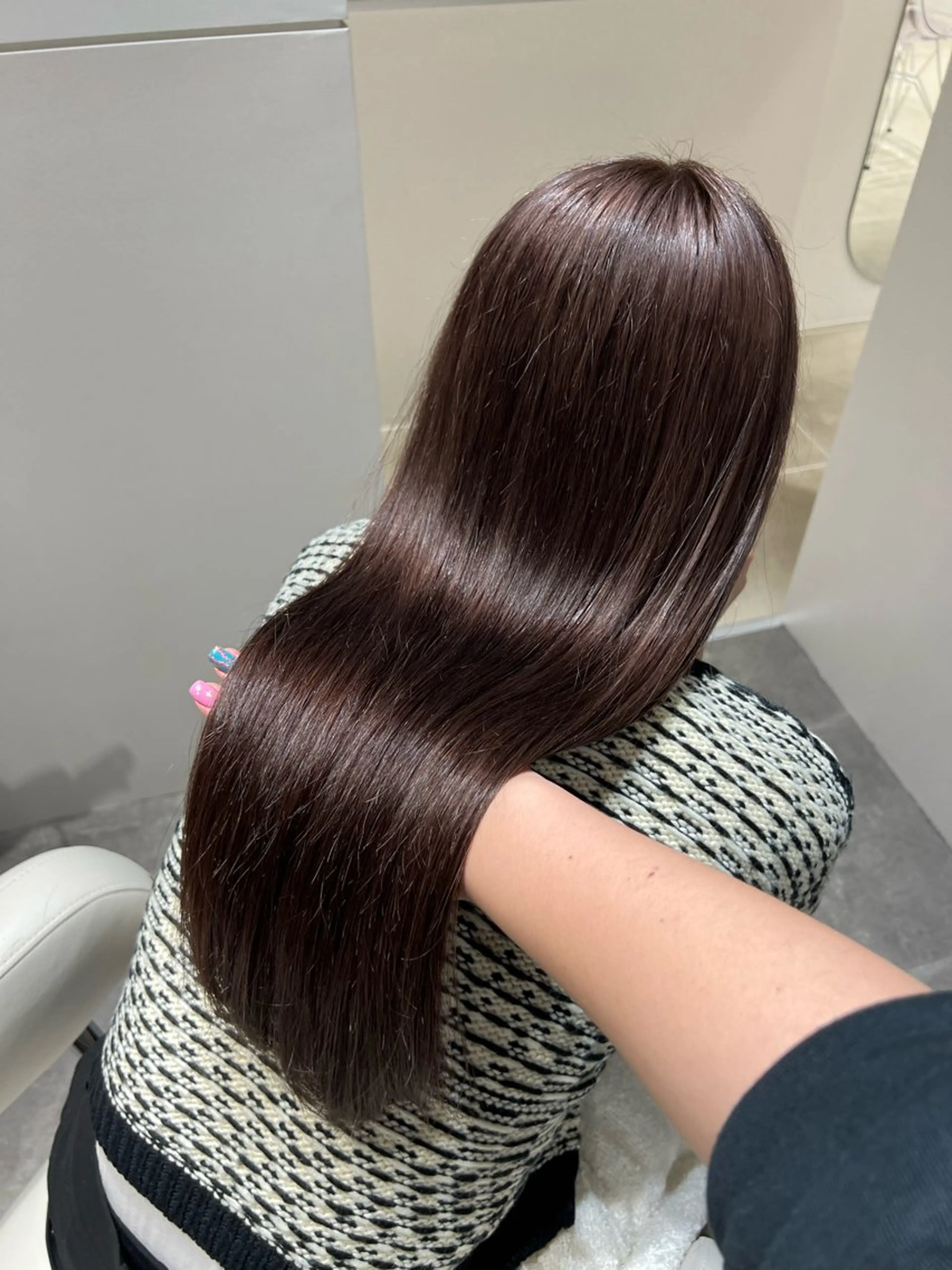 ロング カラー ブラウンカラー ココアブラウン ヘアカラー トリートメント オタク特化美容師💟 チバコナツのヘアスタイル