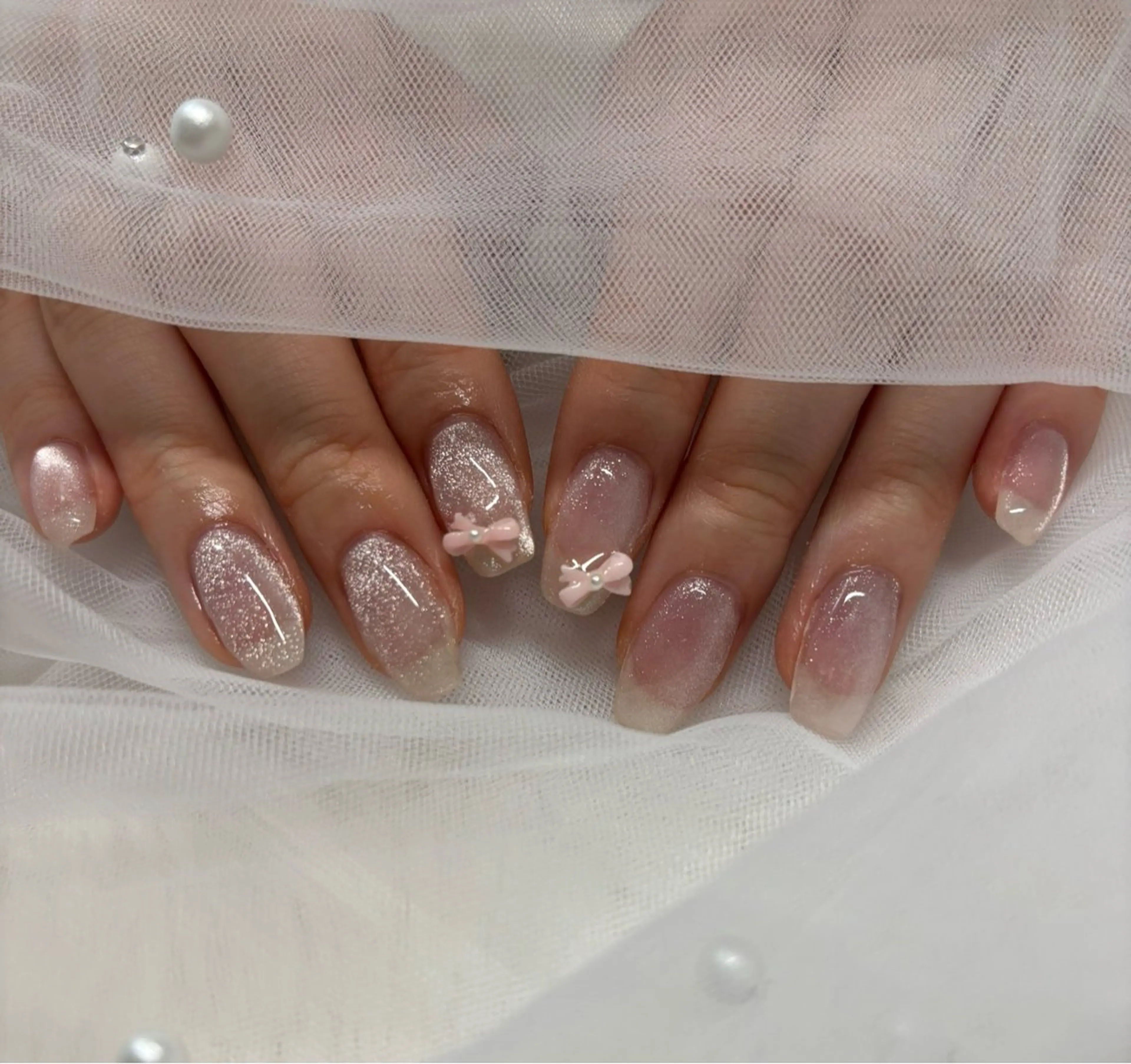 ネイル マグネットネイル ハンドネイル Lottynail 🫧Yuunaのネイルデザイン
