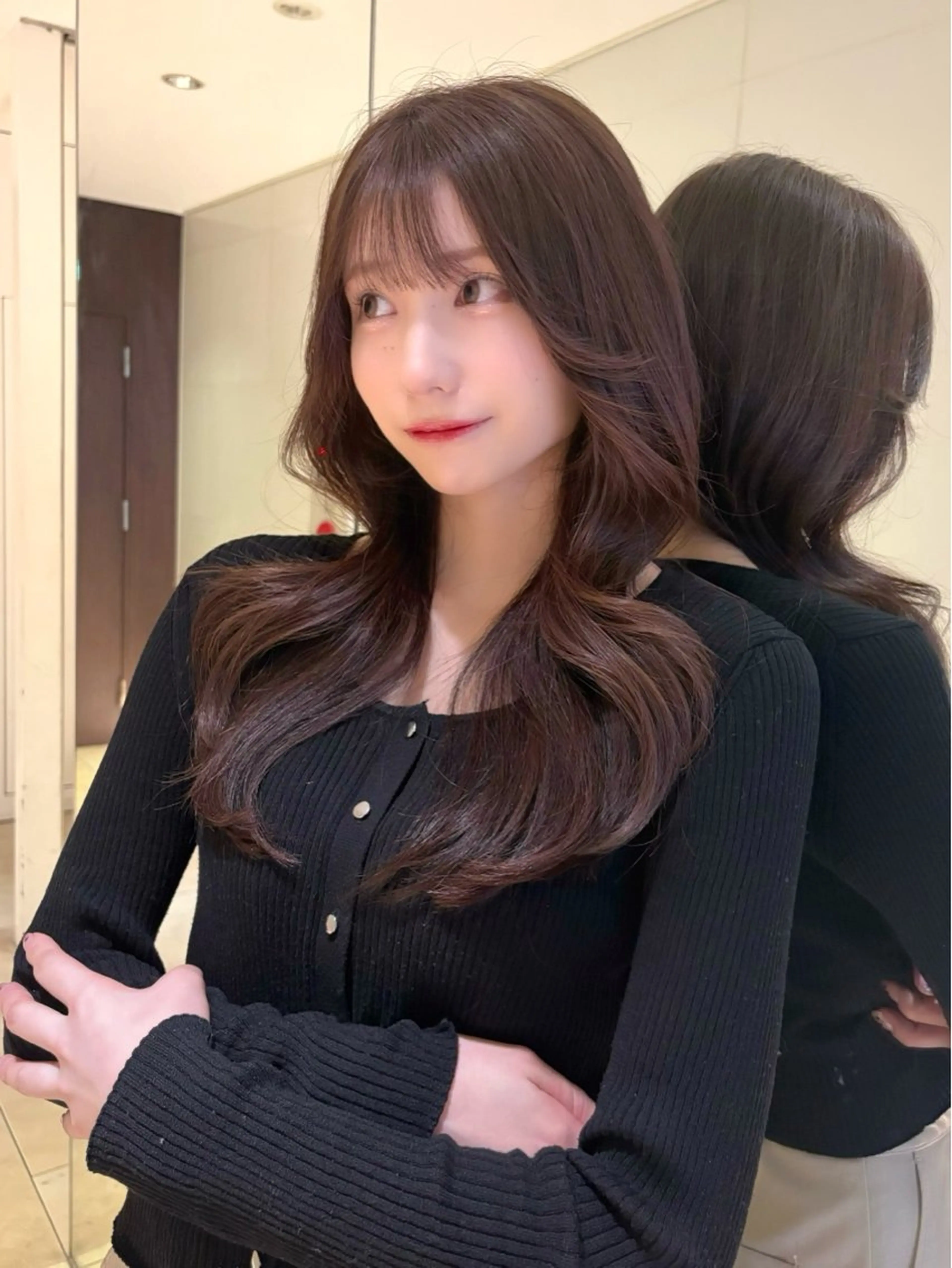 セミロング カット ヘアカラー トリートメント 谷川が作る熊本1🥇 レイヤーカットのヘアスタイル