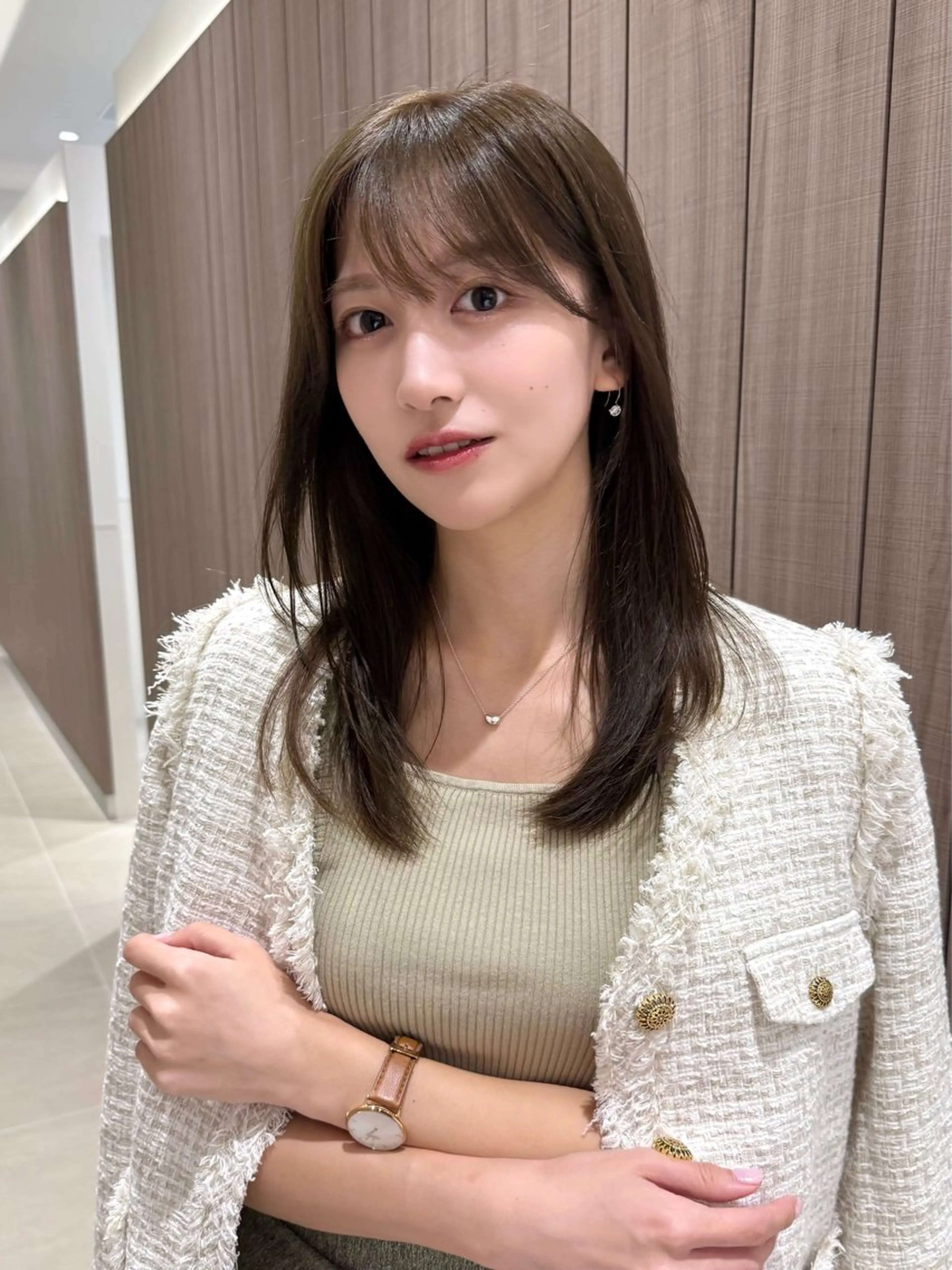 ミディアム カラー カット ヘアカラー トリートメント 韓国ヘア🤍顔周り/ 髪質改善✨/林遼一郎のヘアスタイル