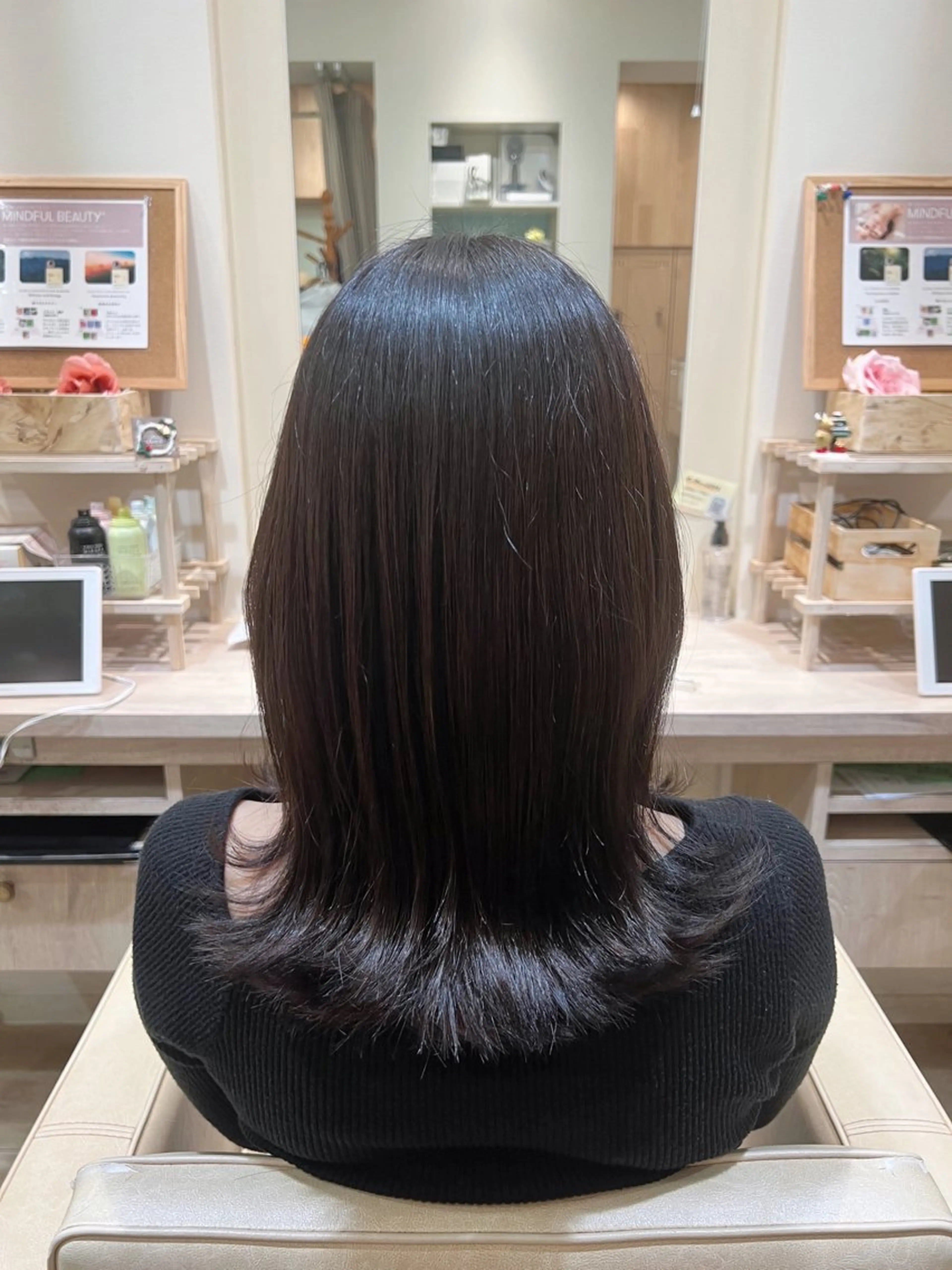 セミロング ced下赤塚店／うる 艶ヘアカラー🦋のヘアスタイル