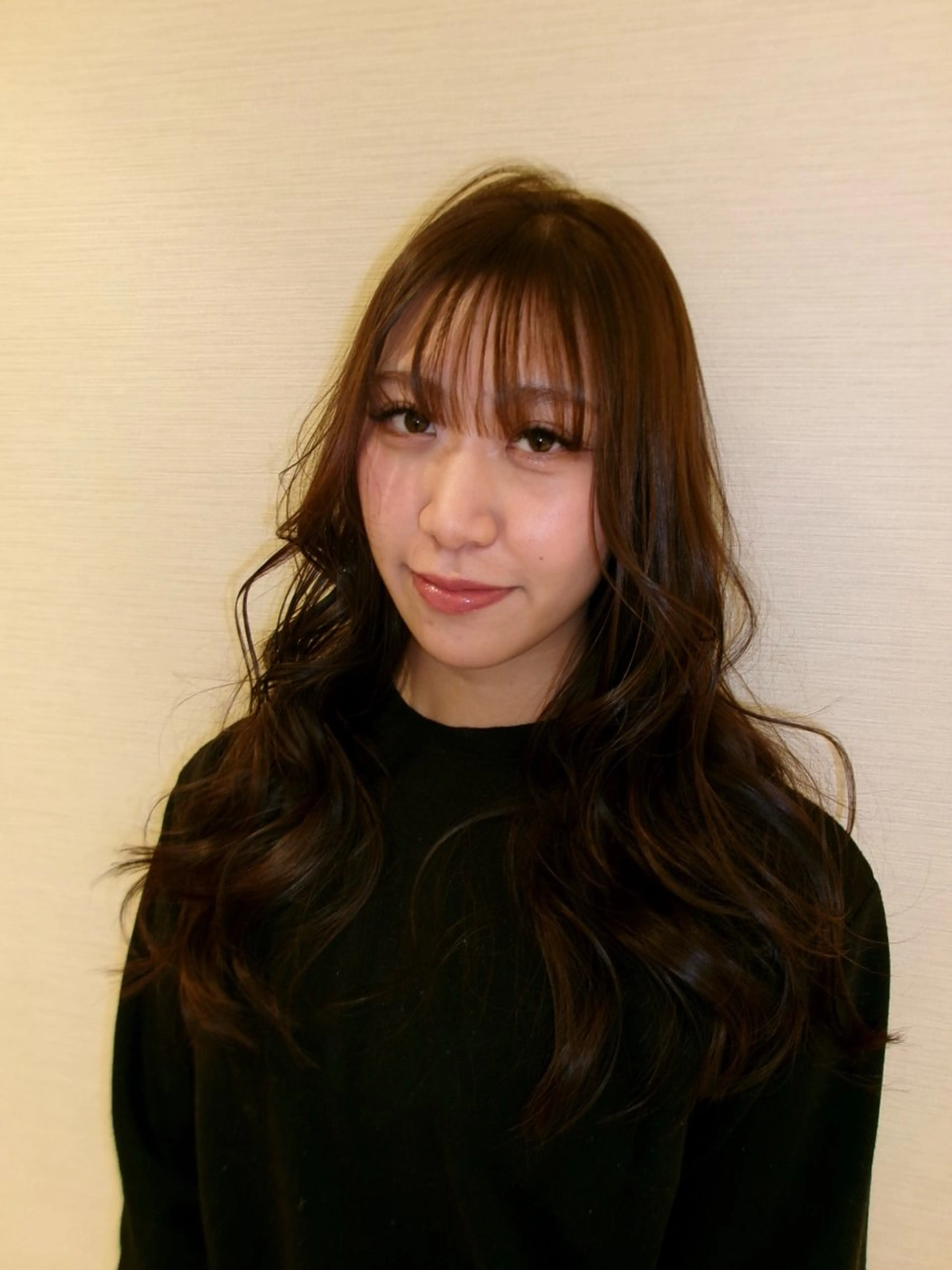 ロング カラー ヘアアレンジ タイトボブ個性派カラ ーAKANEのヘアスタイル