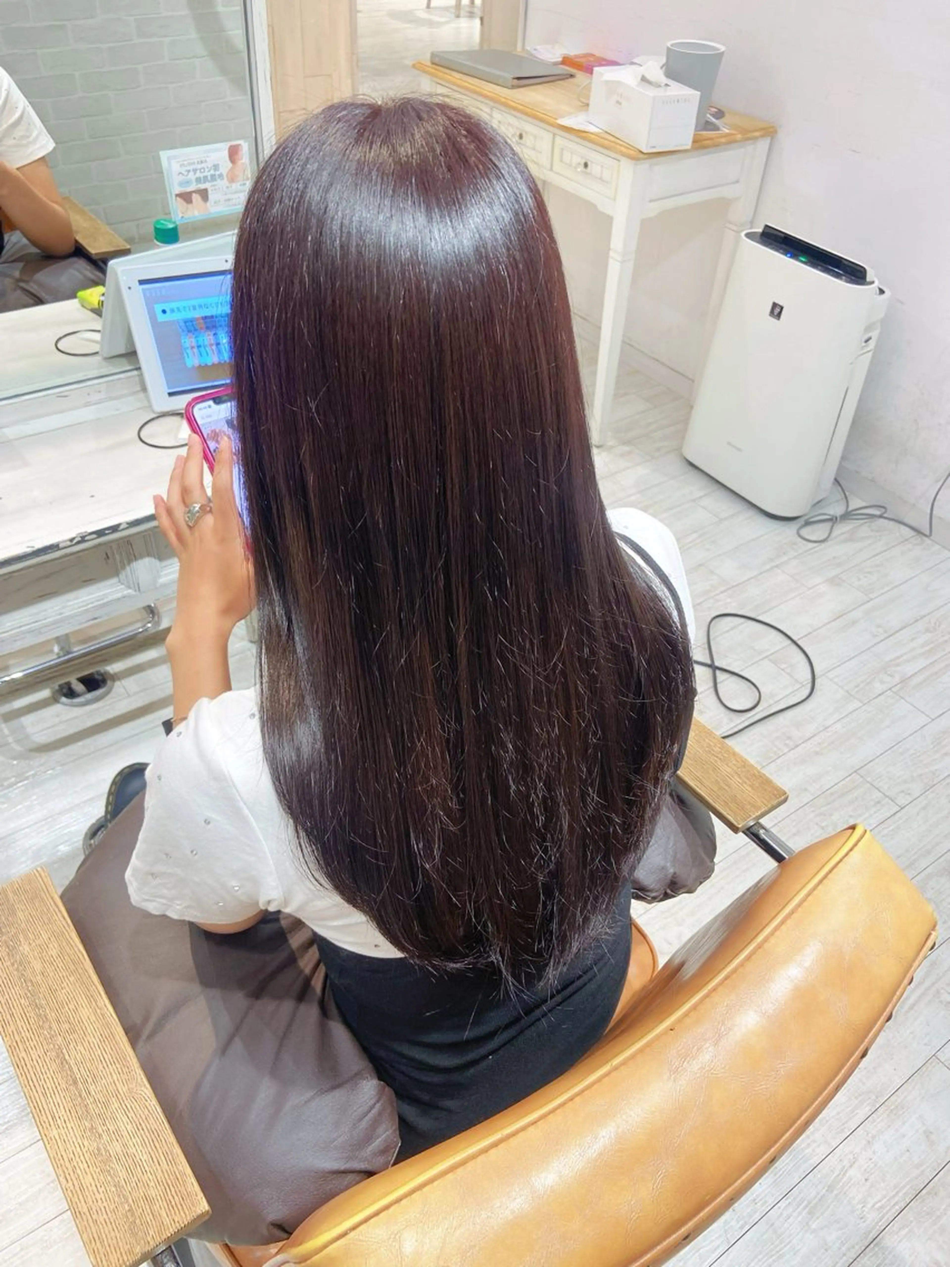 ロング ヘアカラー トリートメント レイヤーカット/ 透明感カラー🤍楓のヘアスタイル