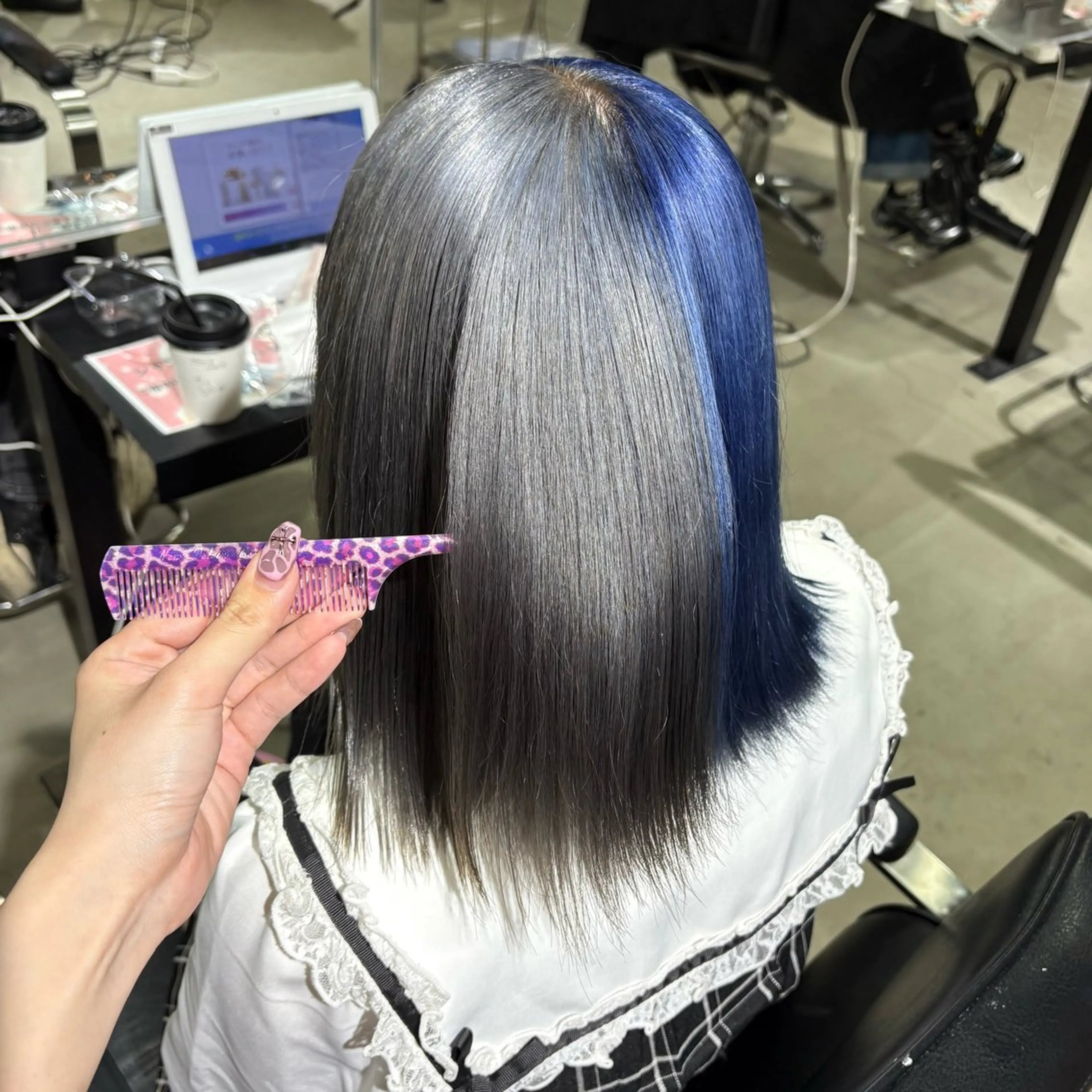 ミディアム カラー ブリーチ ケアブリーチ ハイトーンカラー ヘアカラー ★デザインカラー ハイトーン ももか★のヘアスタイル