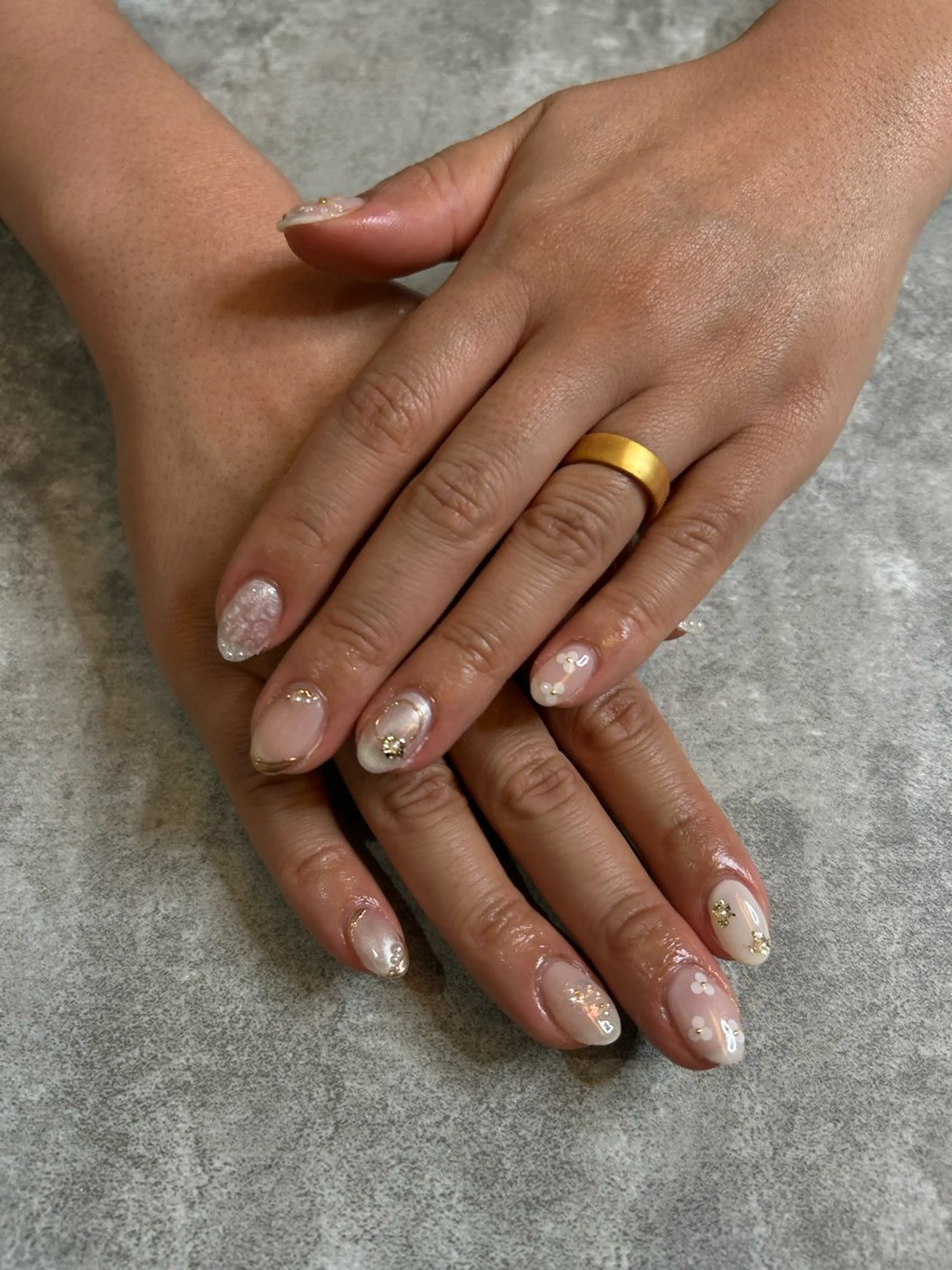 ネイル ブライダルネイル ハンドネイル Luo yuukaのネイルデザイン