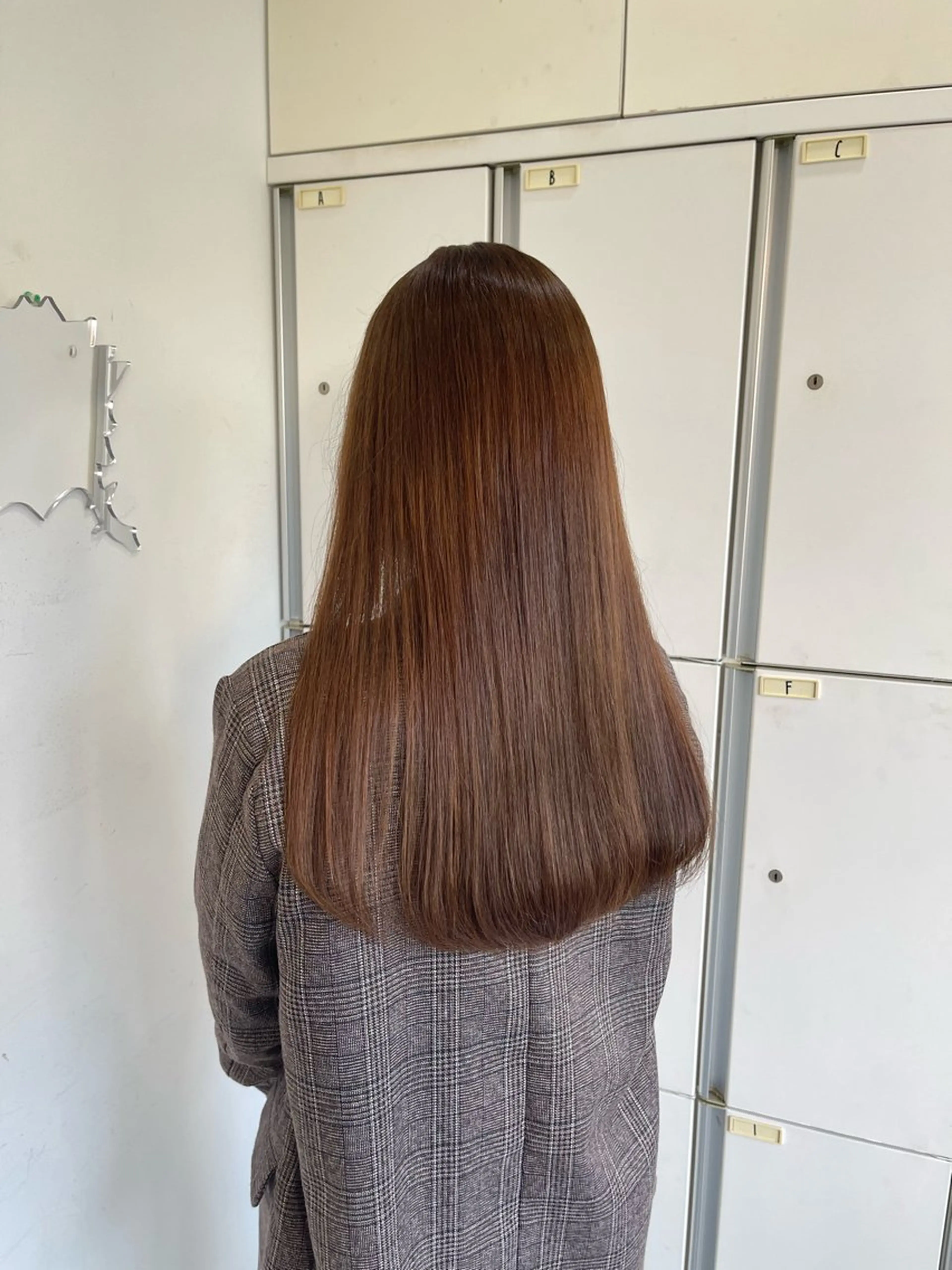 ロング カラー ICHIRI" 艶カラー/縮毛矯正のヘアスタイル