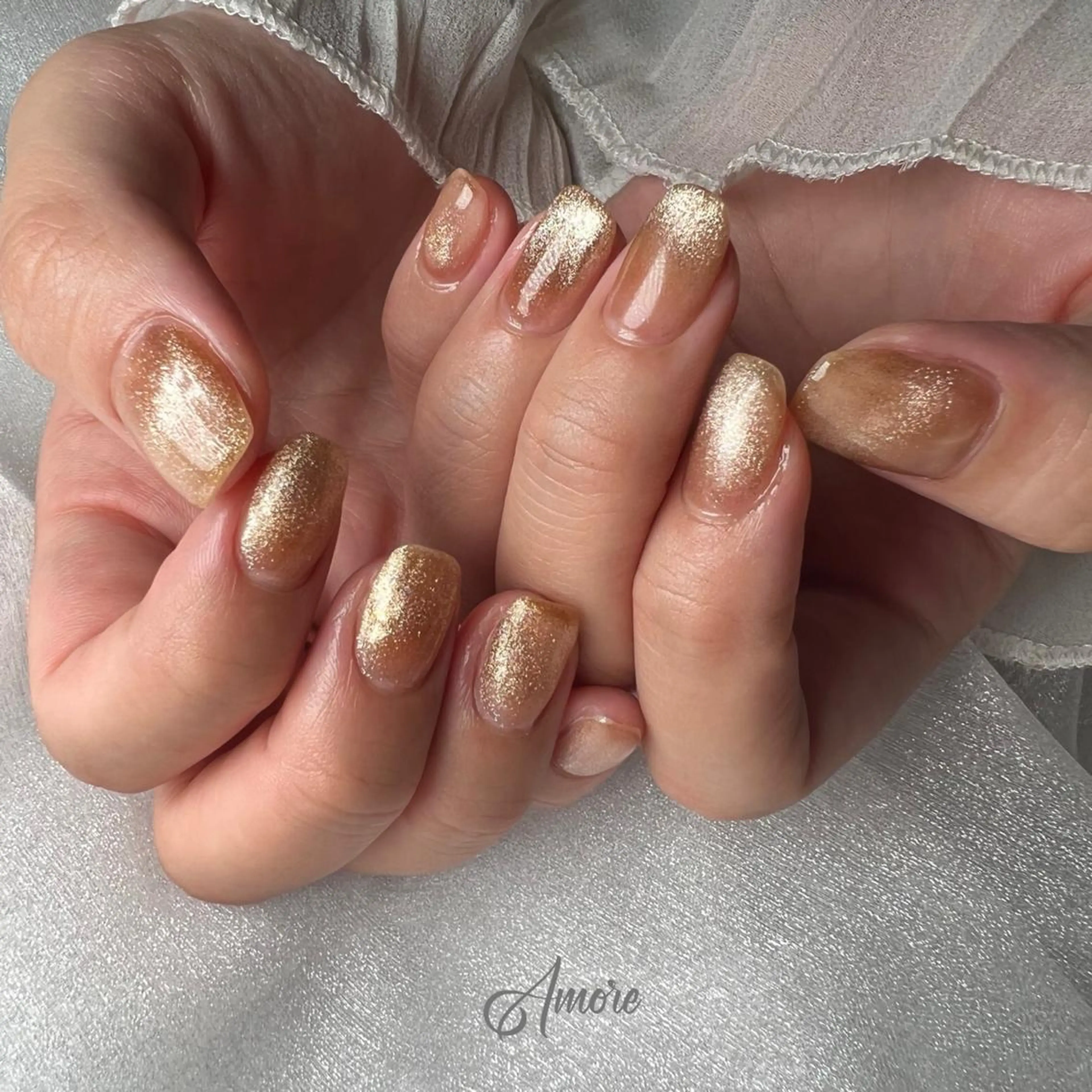 ネイル ジェルネイル ミラーネイル オフィスネイル パラジェル You kyehwaのネイルデザイン