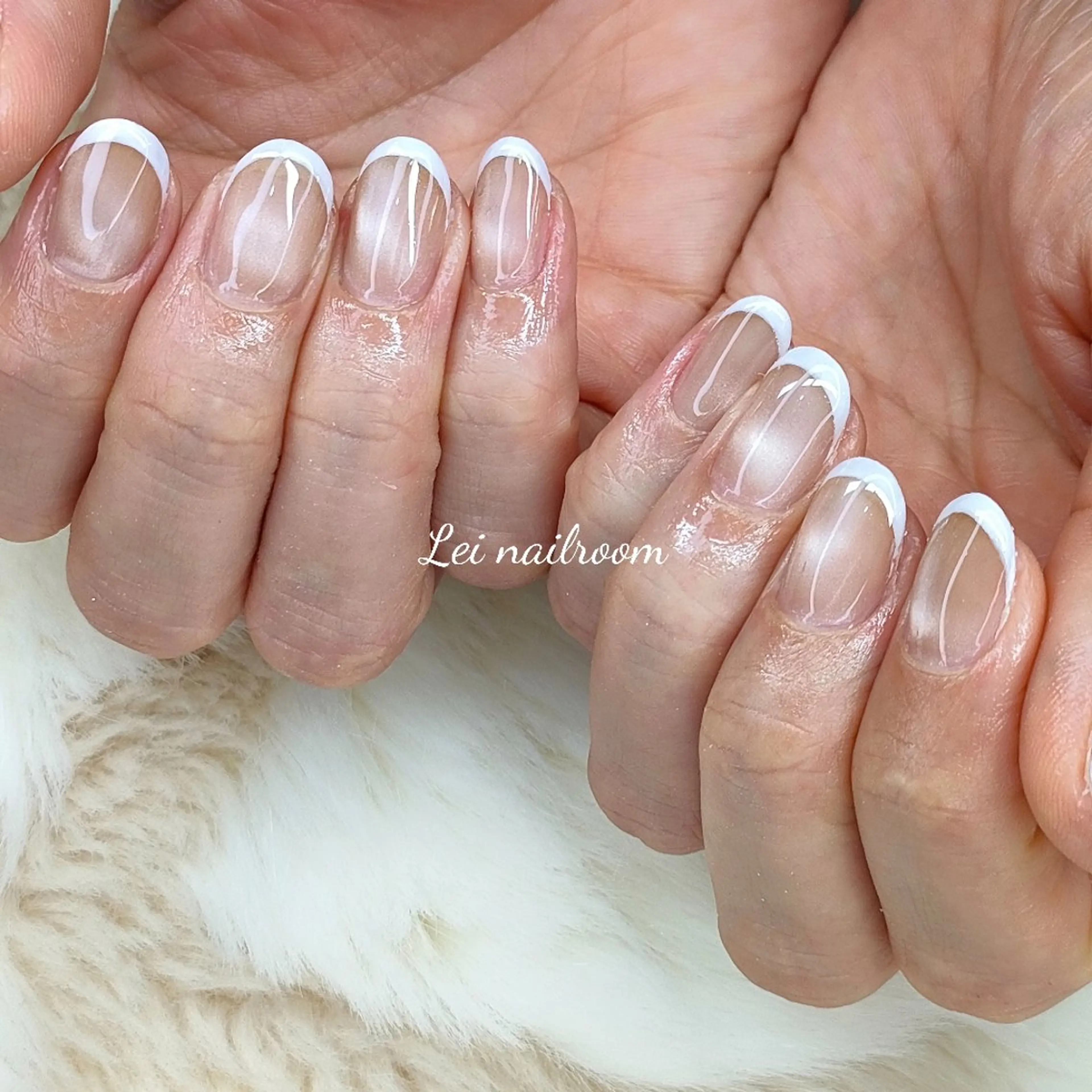 ネイル フレンチネイル マグネットネイル ハンドネイル lei🌼 nailroomのネイルデザイン