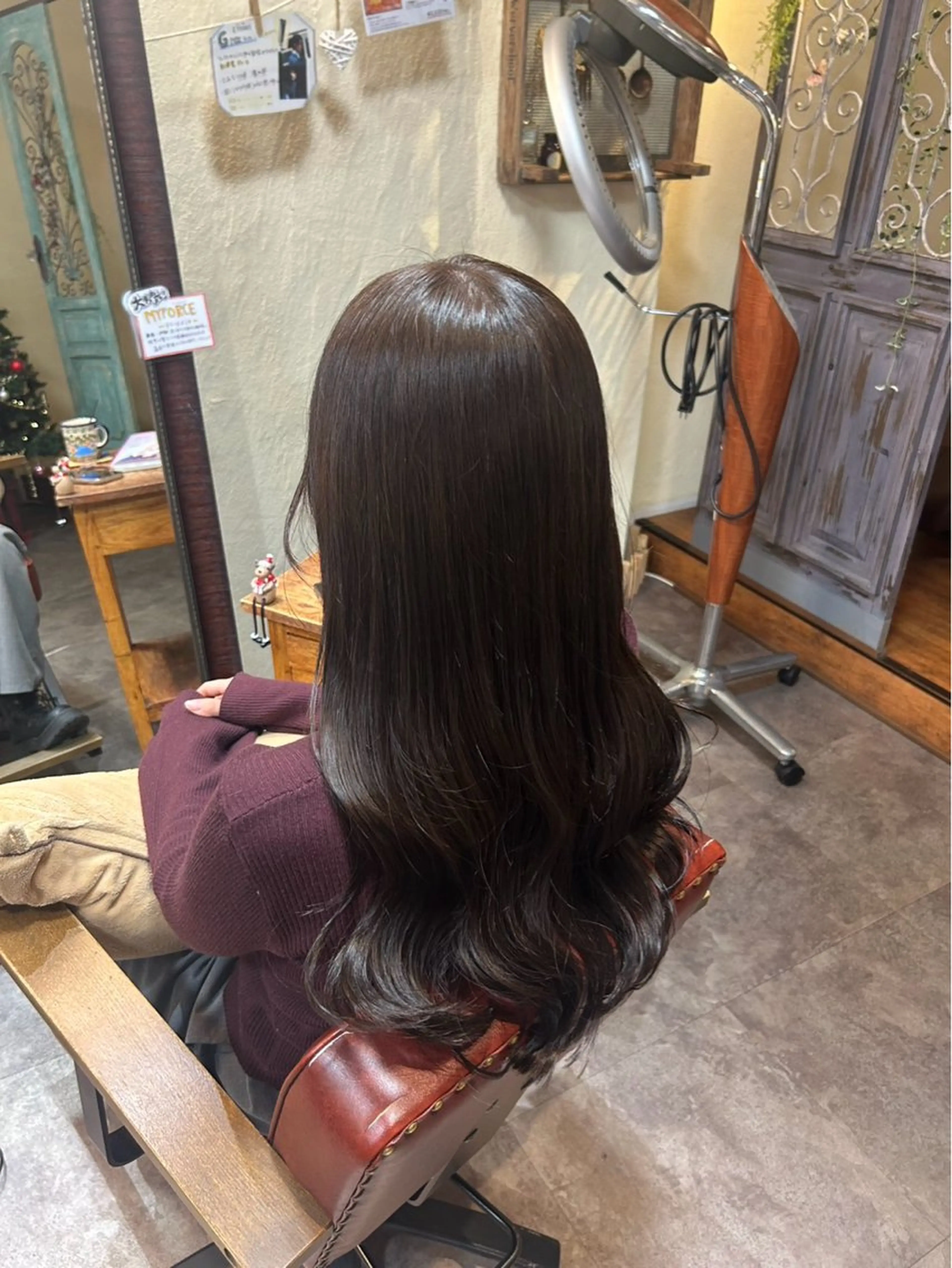 ロング カラー ベージュカラー 透明感カラー 若林 美帆のヘアスタイル