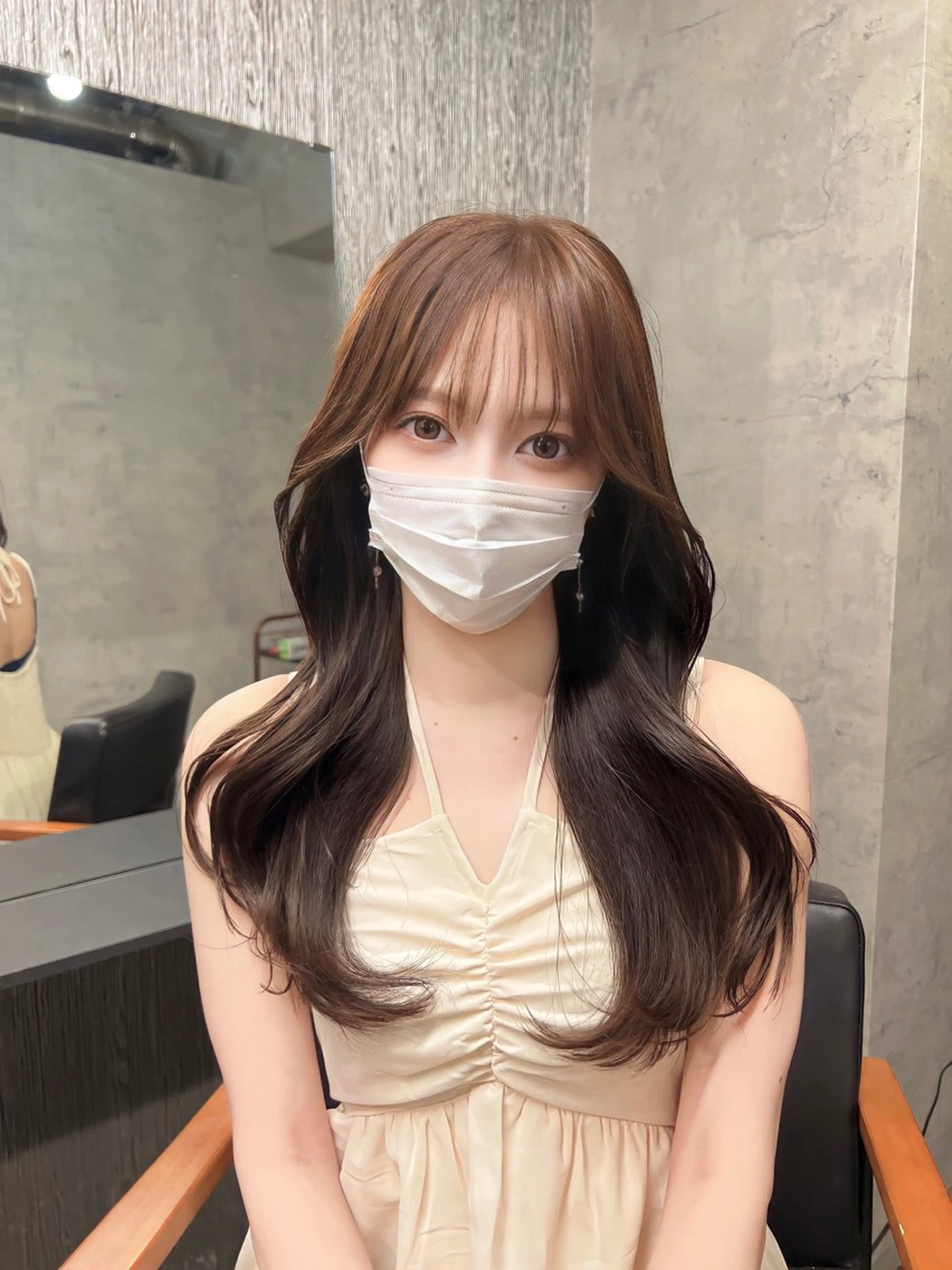 ロング カラー 韓国レイヤー/ 顔周り💕田中将吾のヘアスタイル