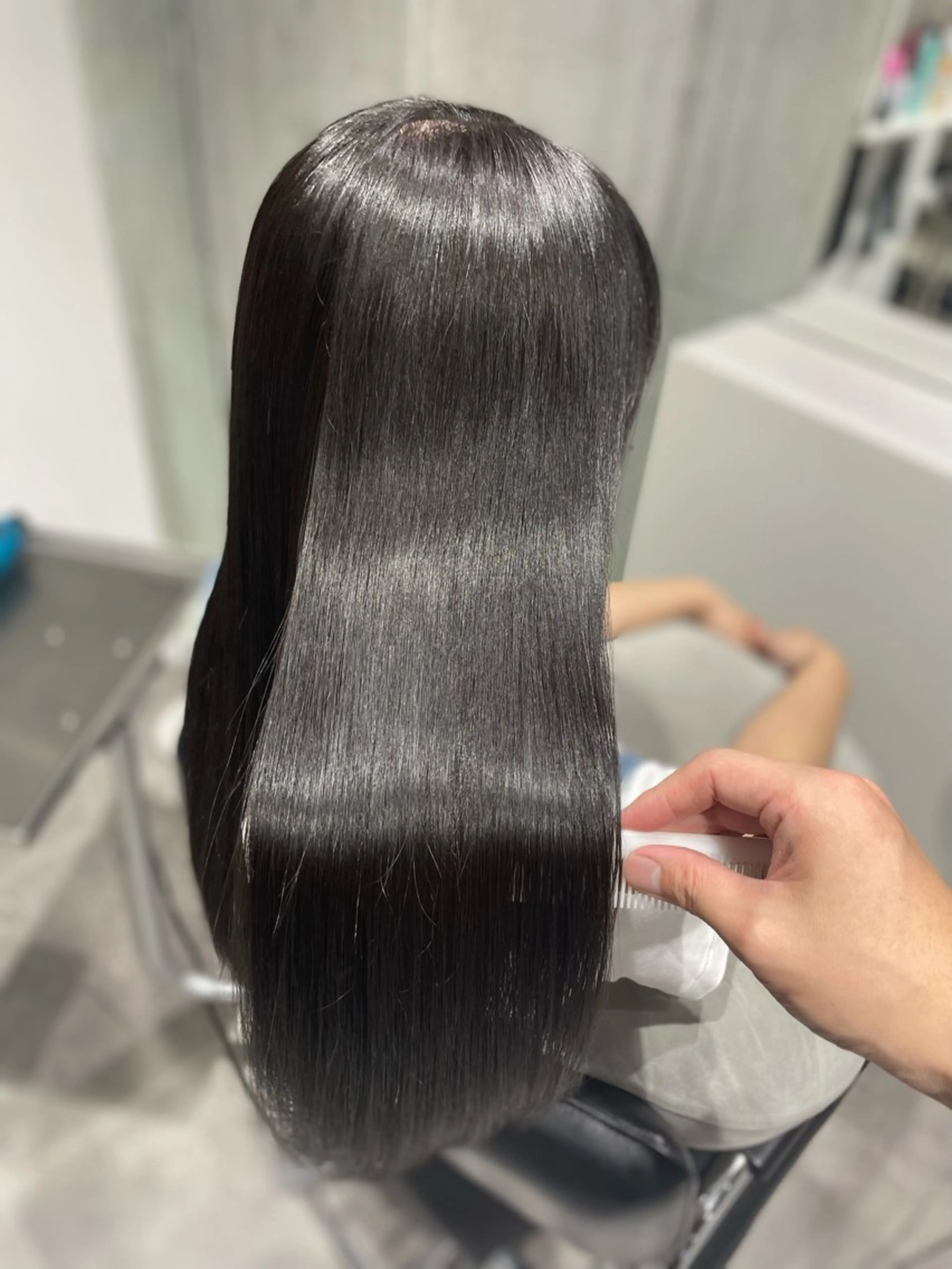 ロング カラー トリートメント カット ヘアカラー トリートメント ナカムラ イヅミのヘアスタイル