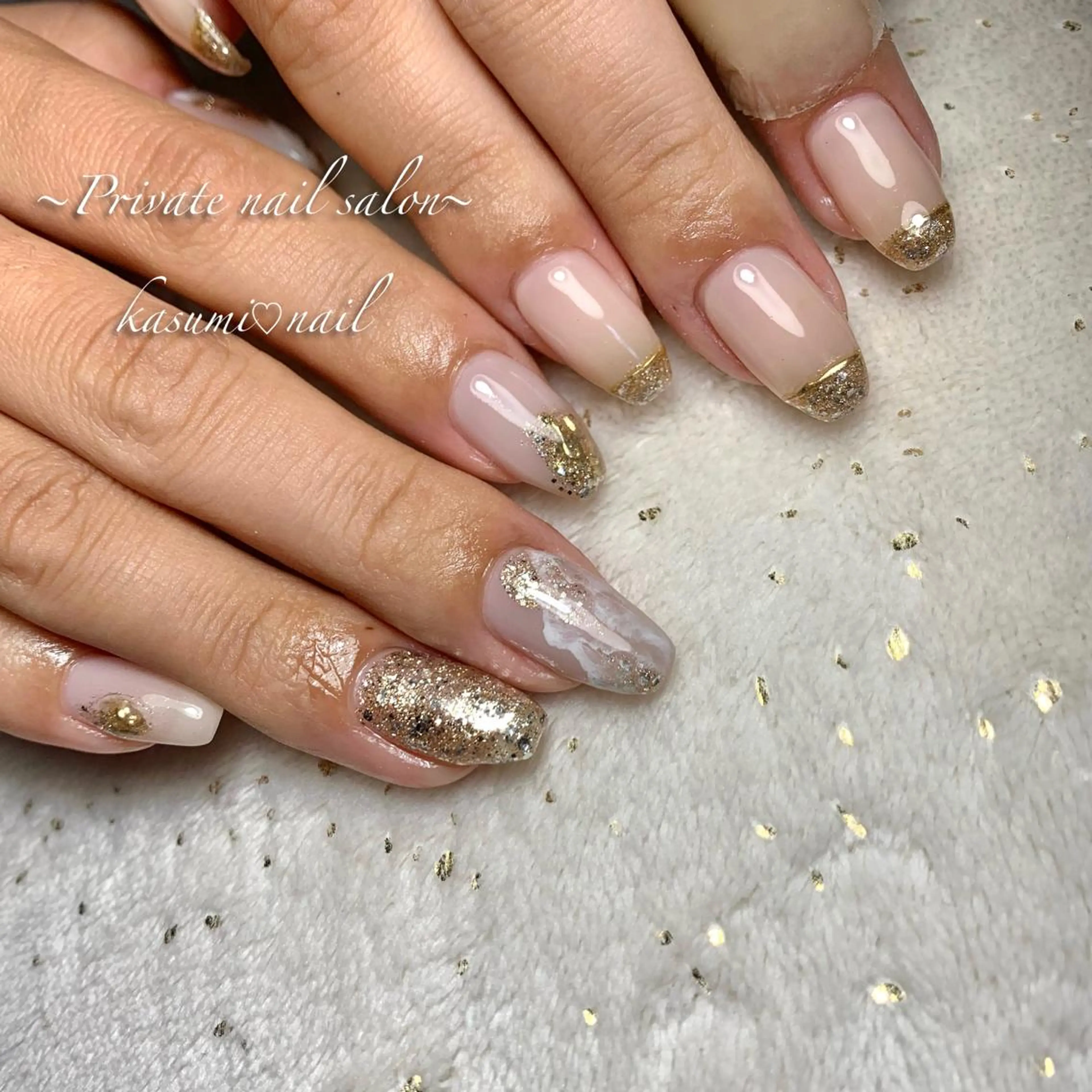 ネイル ニュアンスネイル 春ネイル KASUMI♡ Nailのネイルデザイン