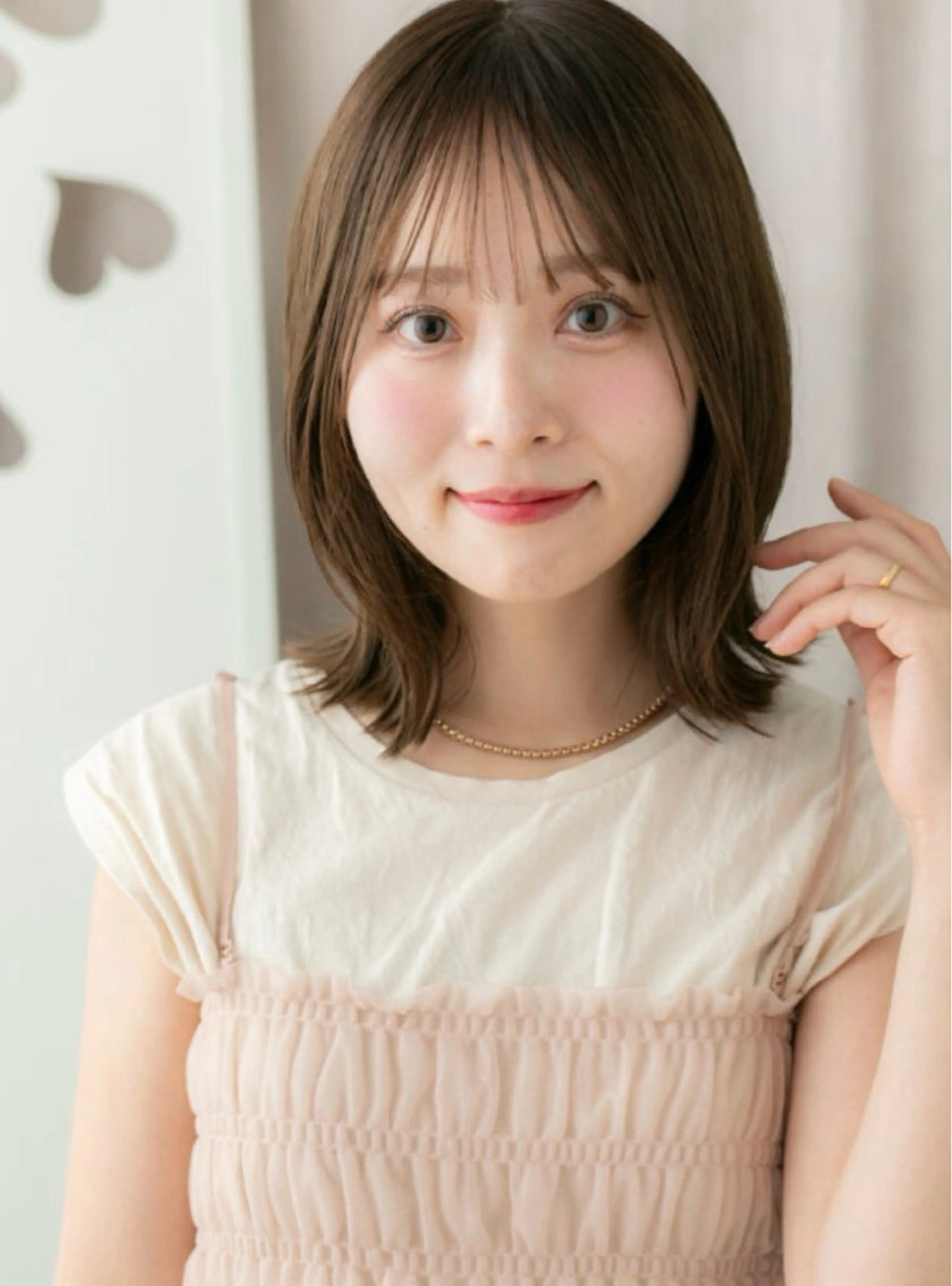 ミディアム カラー ヘアカラー 艶髪カラー🤍ྀི 強矢 美紗希🩷ྀིのヘアスタイル