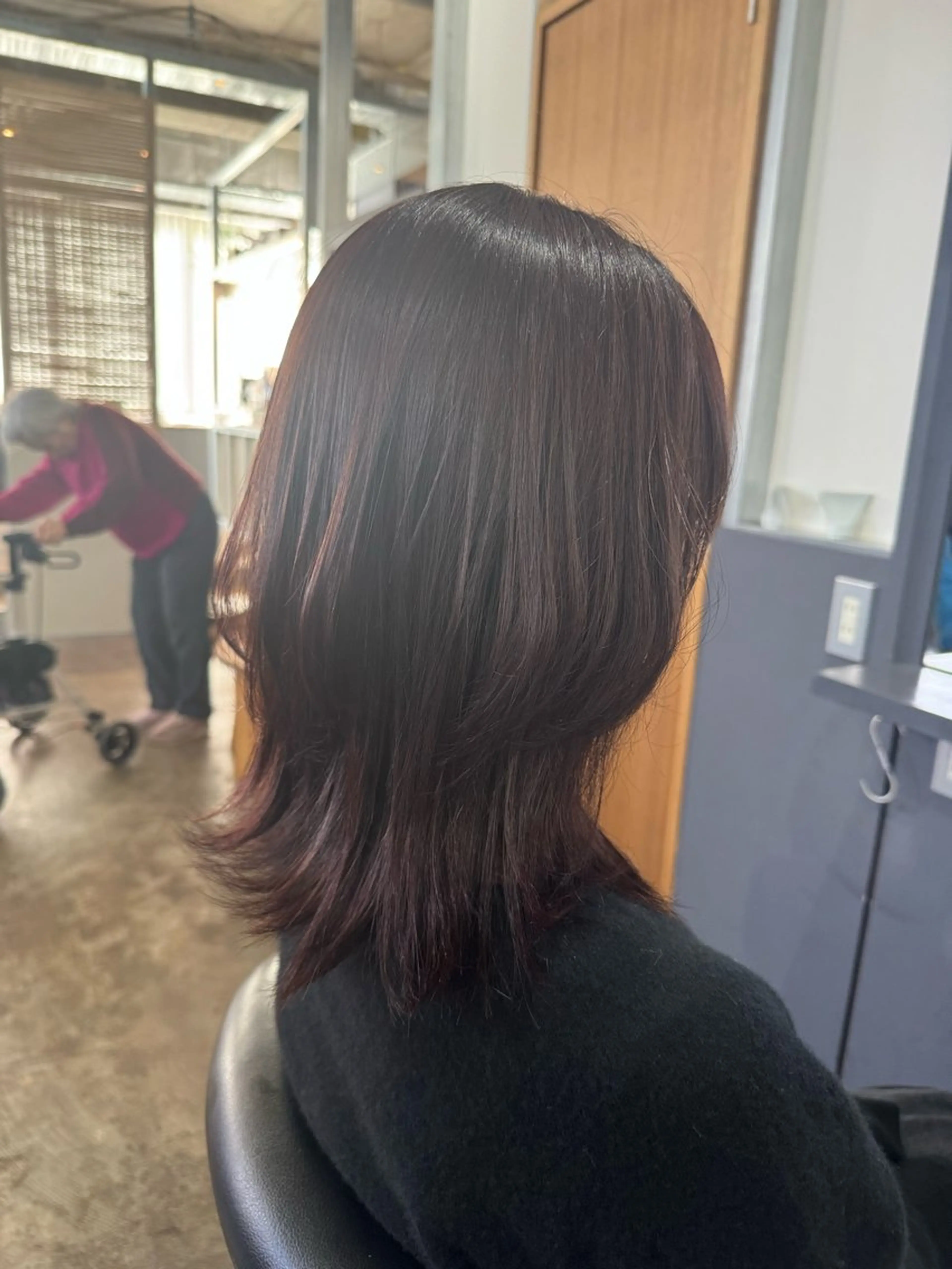 ミディアム カット ヘアカラー トリートメント くせ毛多毛特化 高橋　淳のヘアスタイル