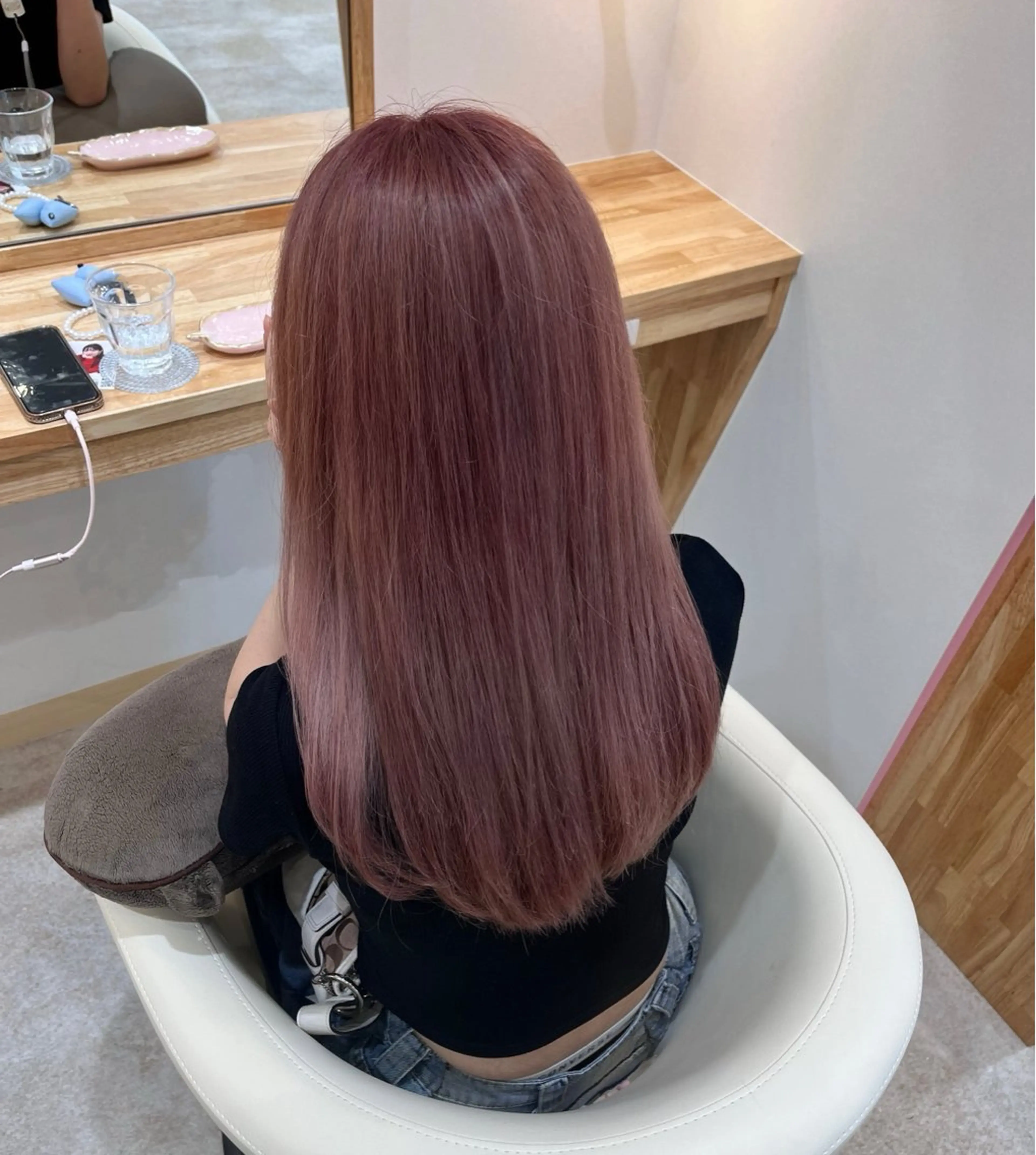 ロング カラー 望愛/レイヤー/ハイ トーン/デザインのヘアスタイル