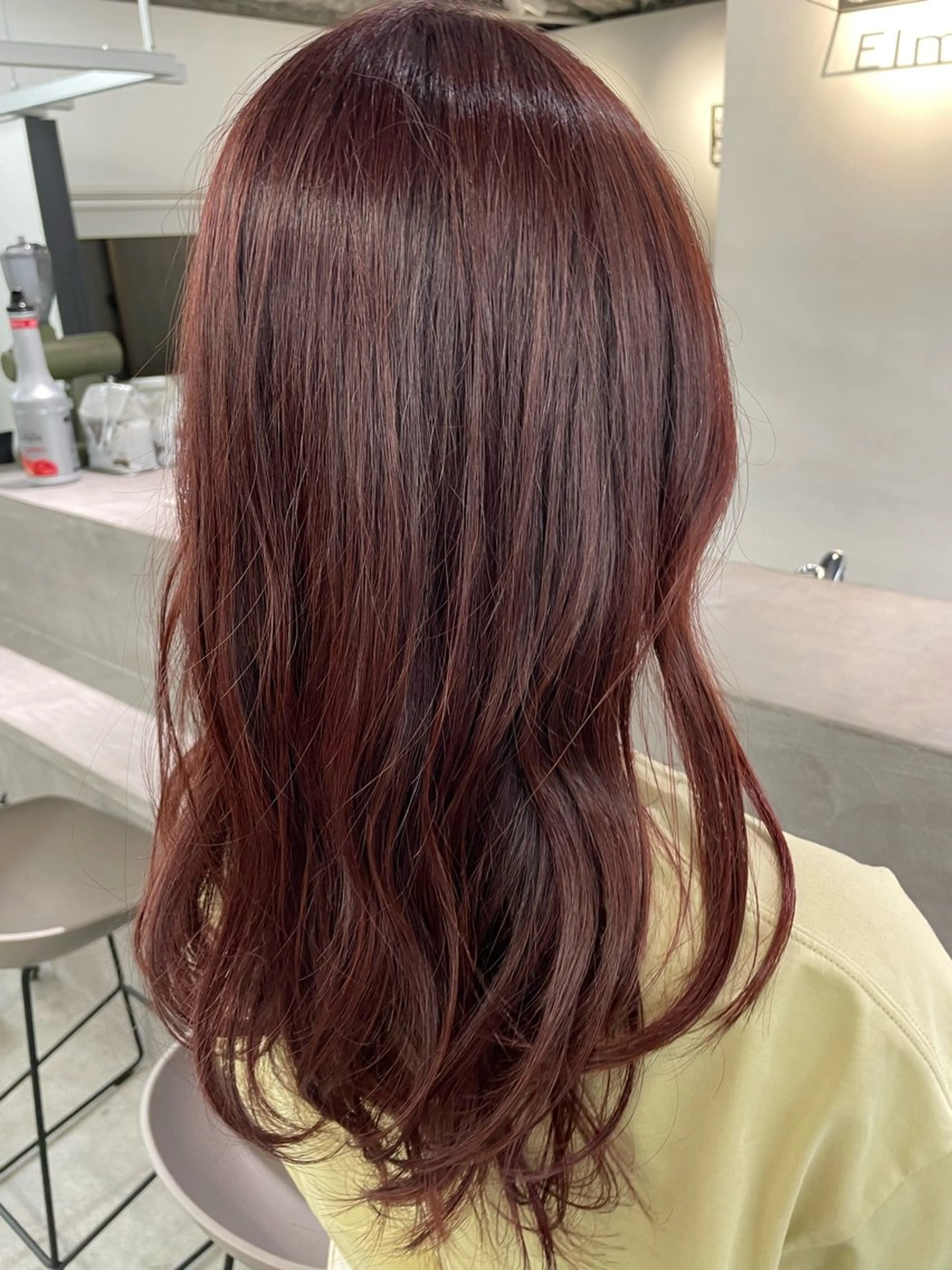 セミロング ピンクブラウン 【お洒落パーマ】 Elme　肥塚康汰郎のヘアスタイル