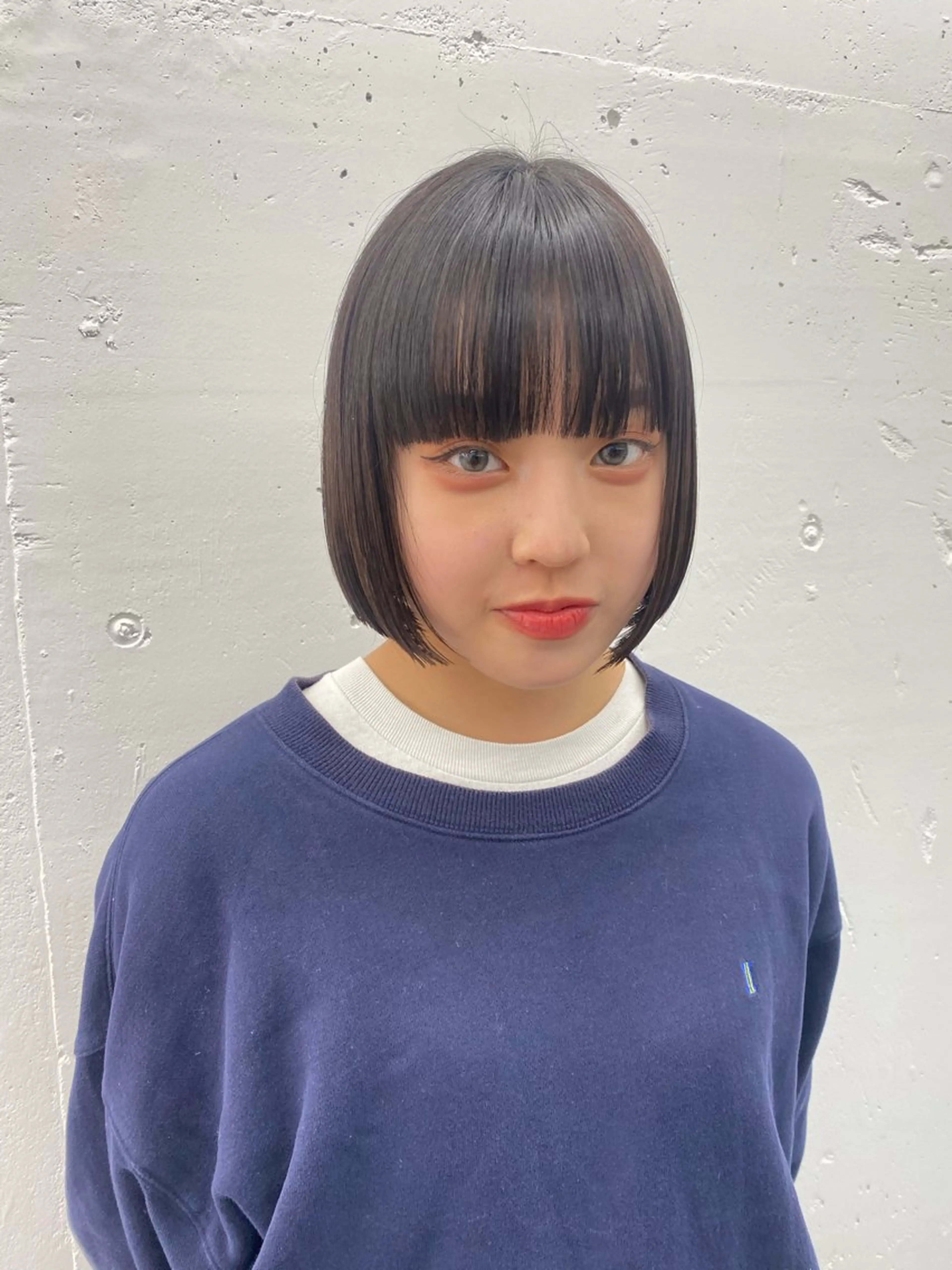 ミディアム カラー ヘアアレンジ ボブ 夕羽夢🍓矢場/ 透明感カラーのヘアスタイル