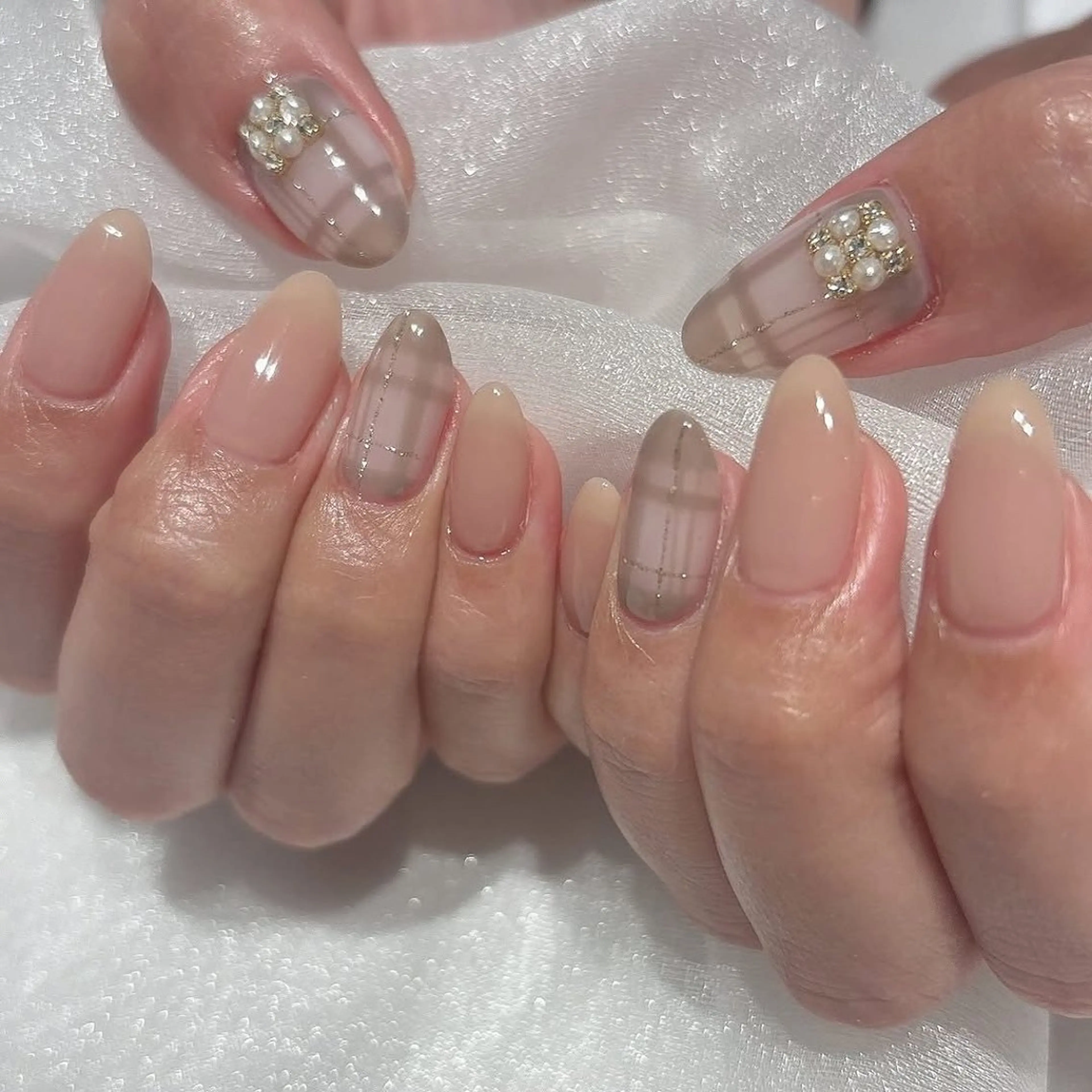 ネイル アートネイル 長さ出し ジェルネイル マグネットネイル ニュアンスネイル ハンドネイル KIM キムのネイルデザイン