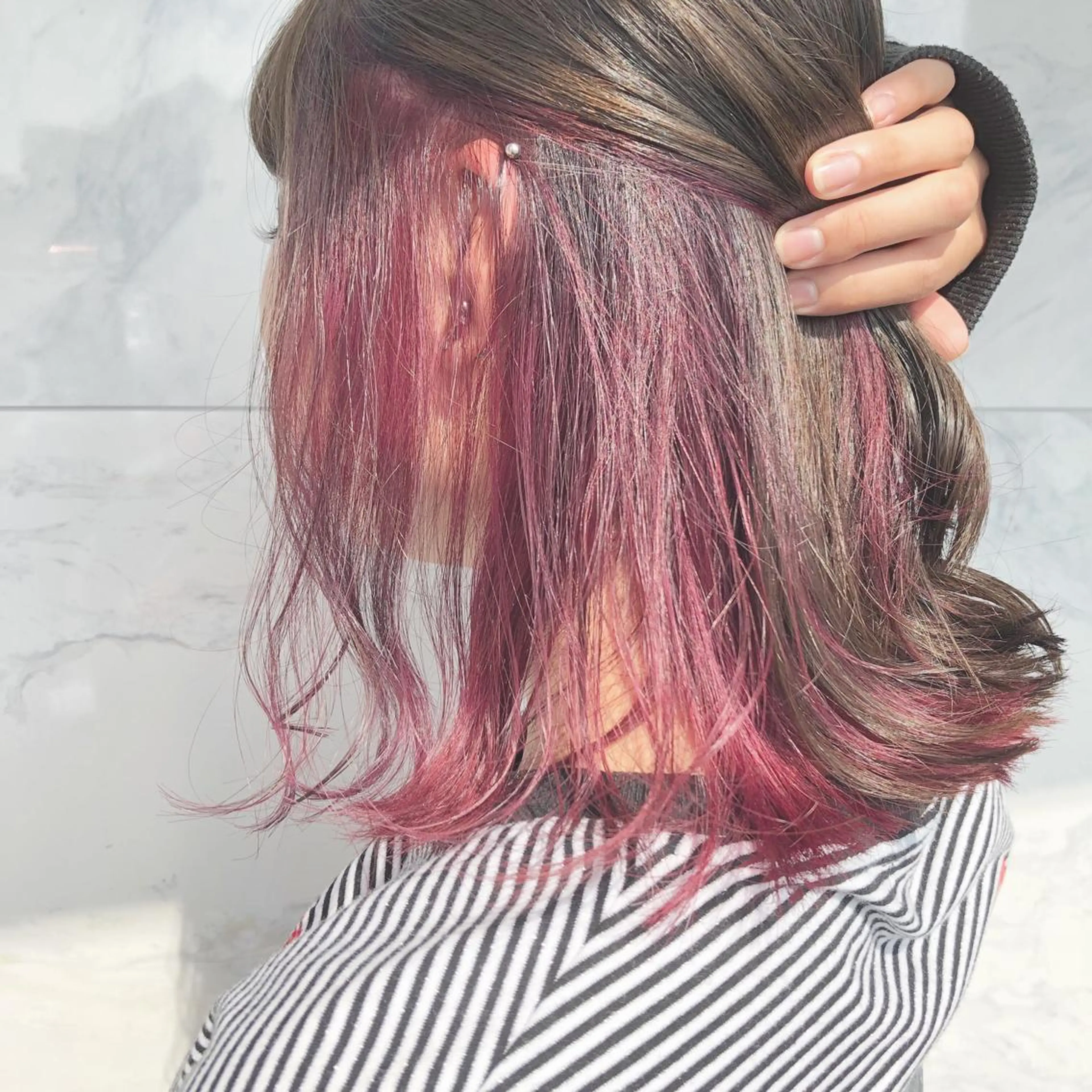 ミディアム カラー ヘアアレンジ yoshino yukoのマツエク・マツパデザイン