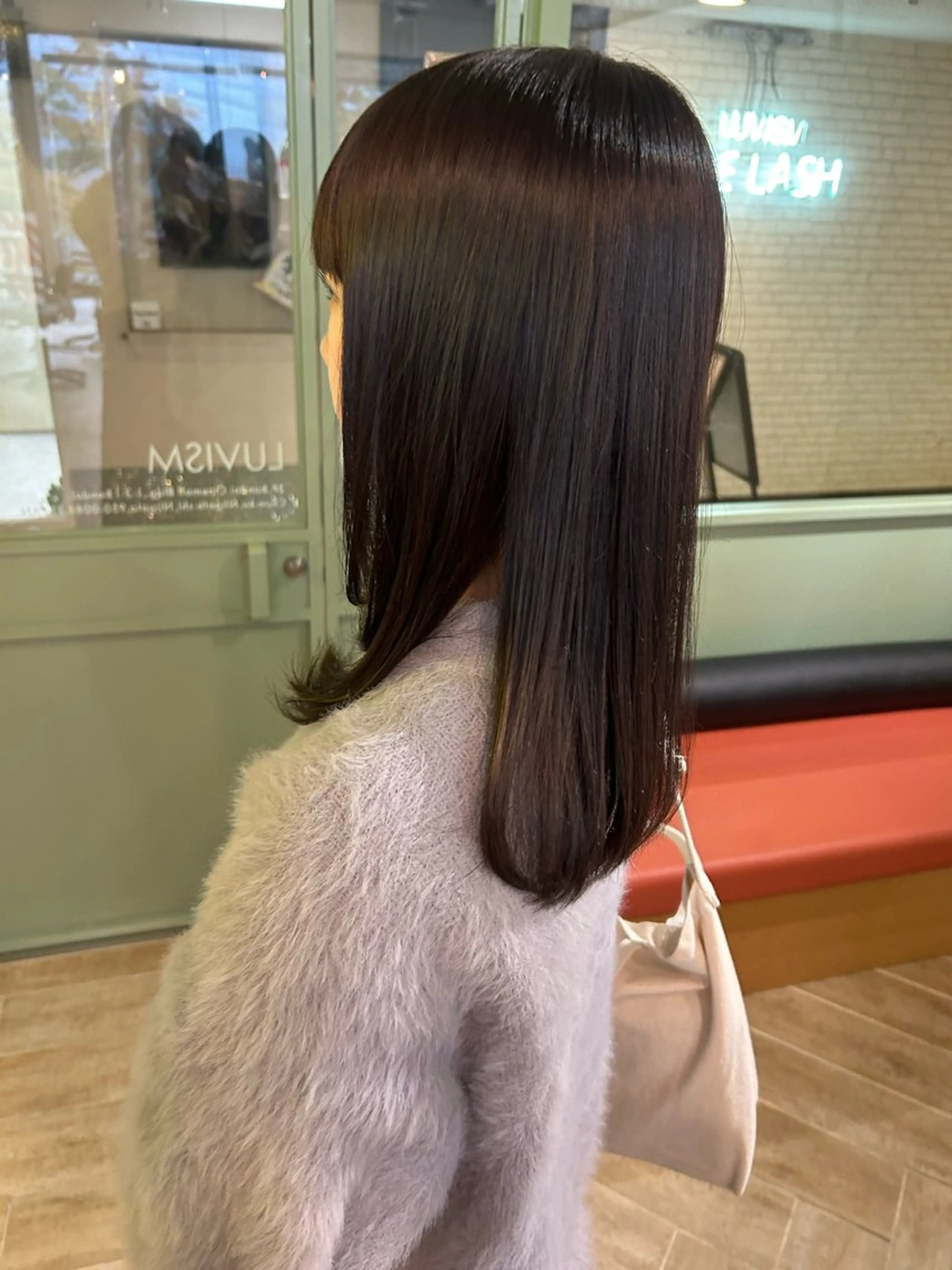 カラー ヘアカラー ベージュ/ダブルカラ ー/新潟駅/青柳萌果のヘアスタイル