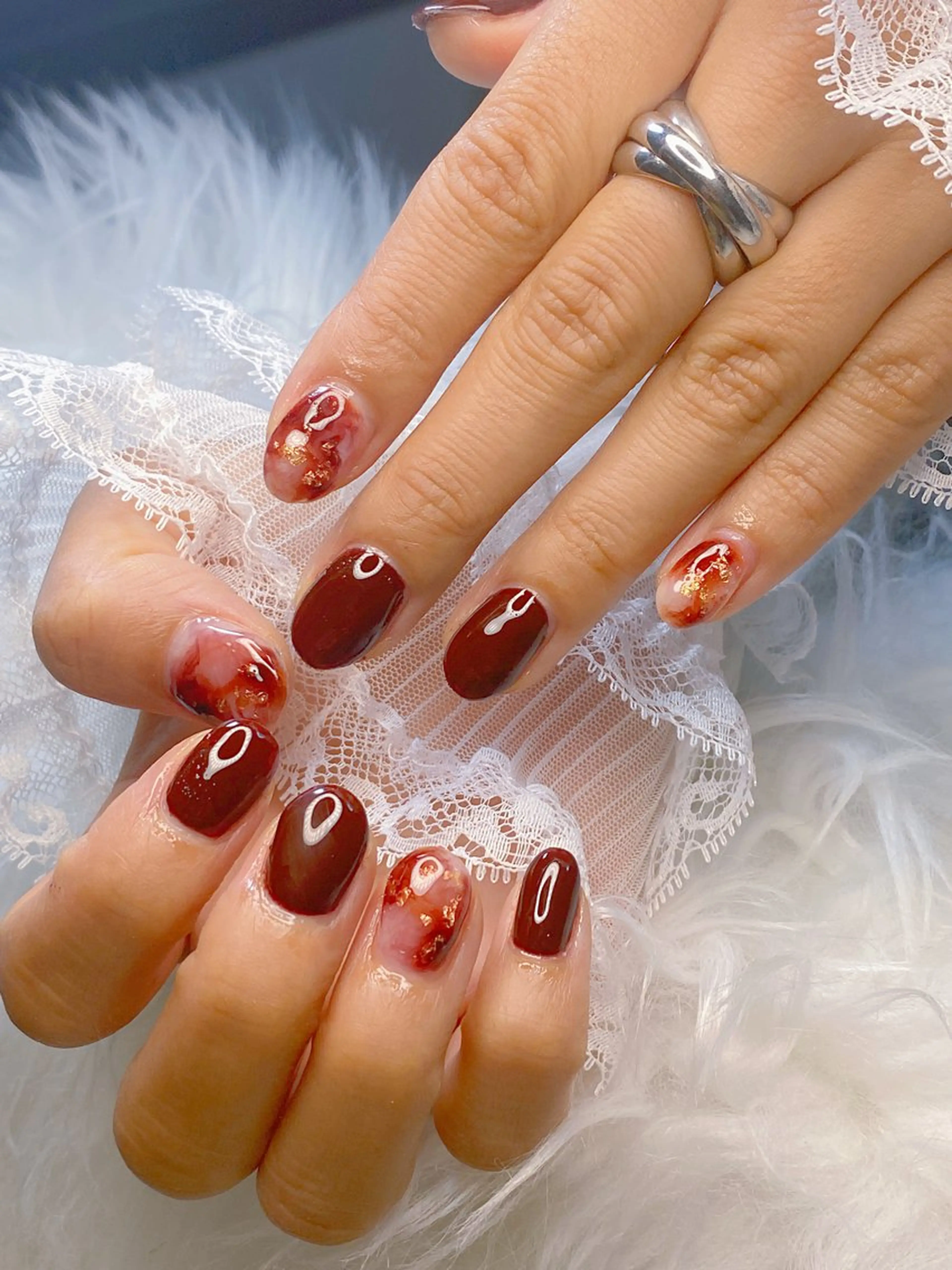 ネイル ハイネイル 自宅サロンのネイルデザイン